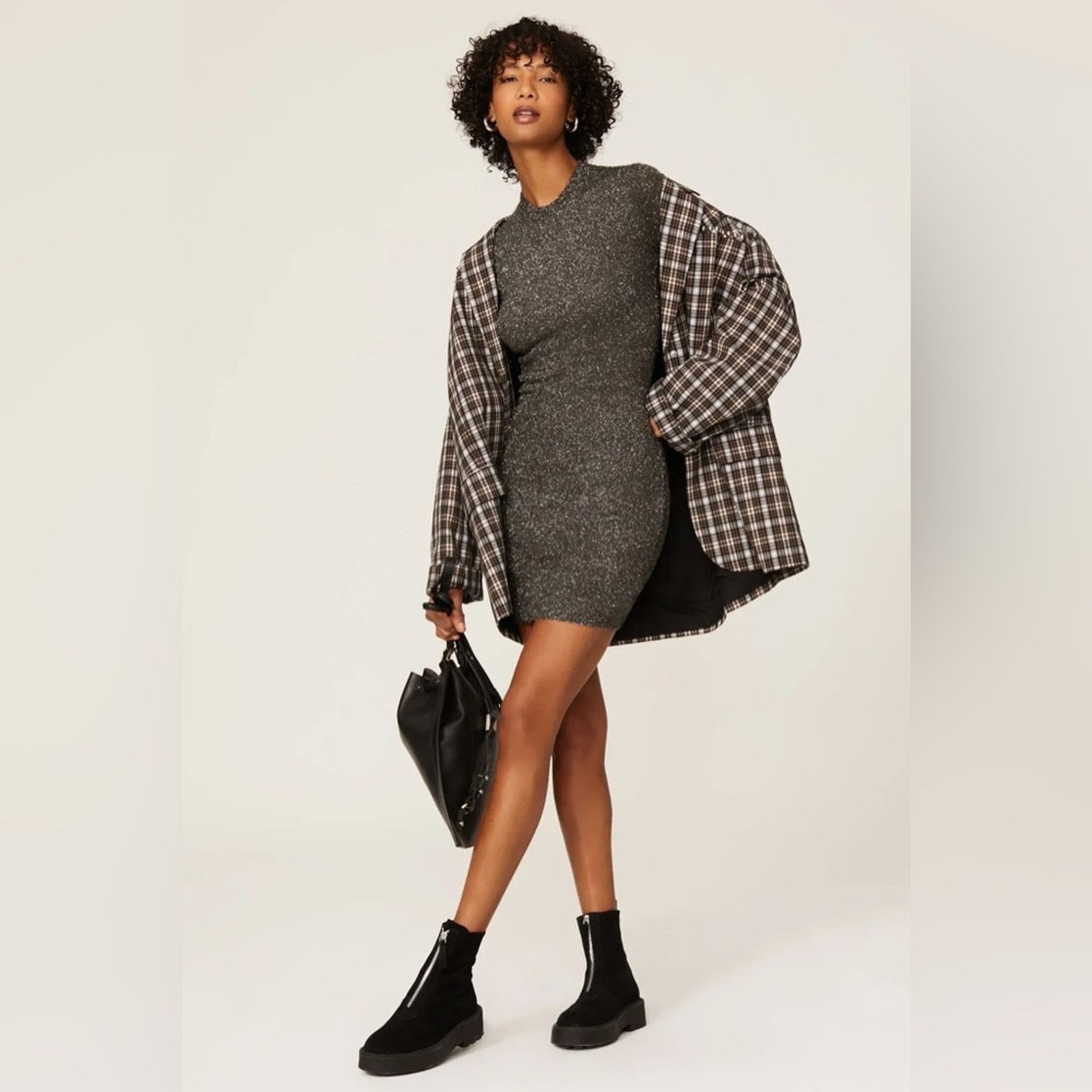 Allsaints All Saints Size Small Shimmer Sparkle Knit Mini Dress Size S / US 4 / IT 40 - 1 Thumbnail