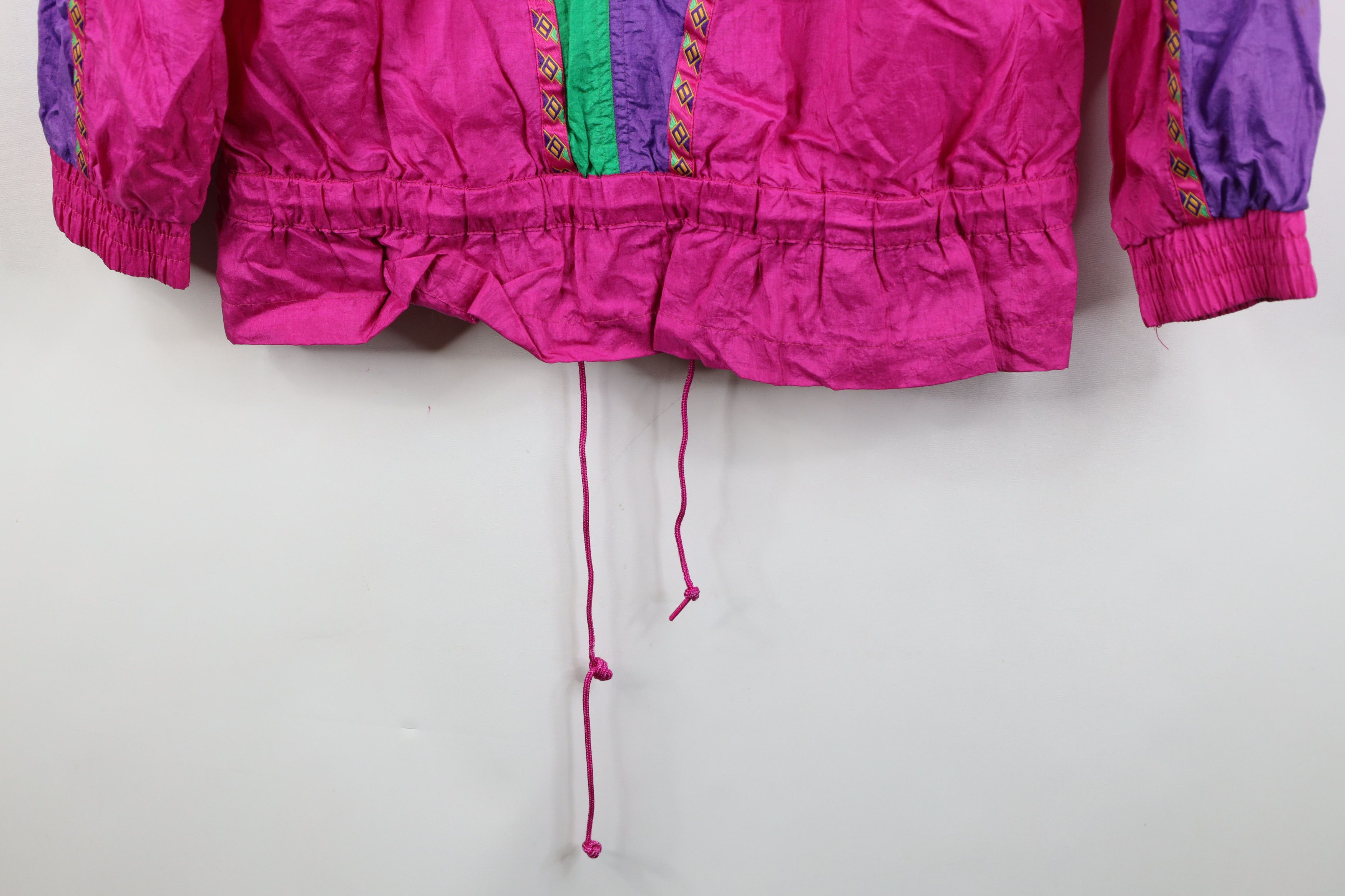 Vintage Vintage 90s Streetwear Southwestern Windbreaker Jacket Size XL / US 12-14 / IT 48-50 - 16 Thumbnail