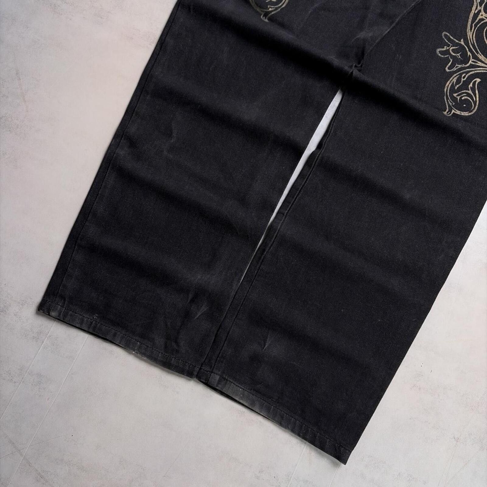 Disney Y2K Disney 1928 Mickey Mouse Grunge Baggy Skater Denim Jeans Size US 36 / EU 52 - 4 Thumbnail