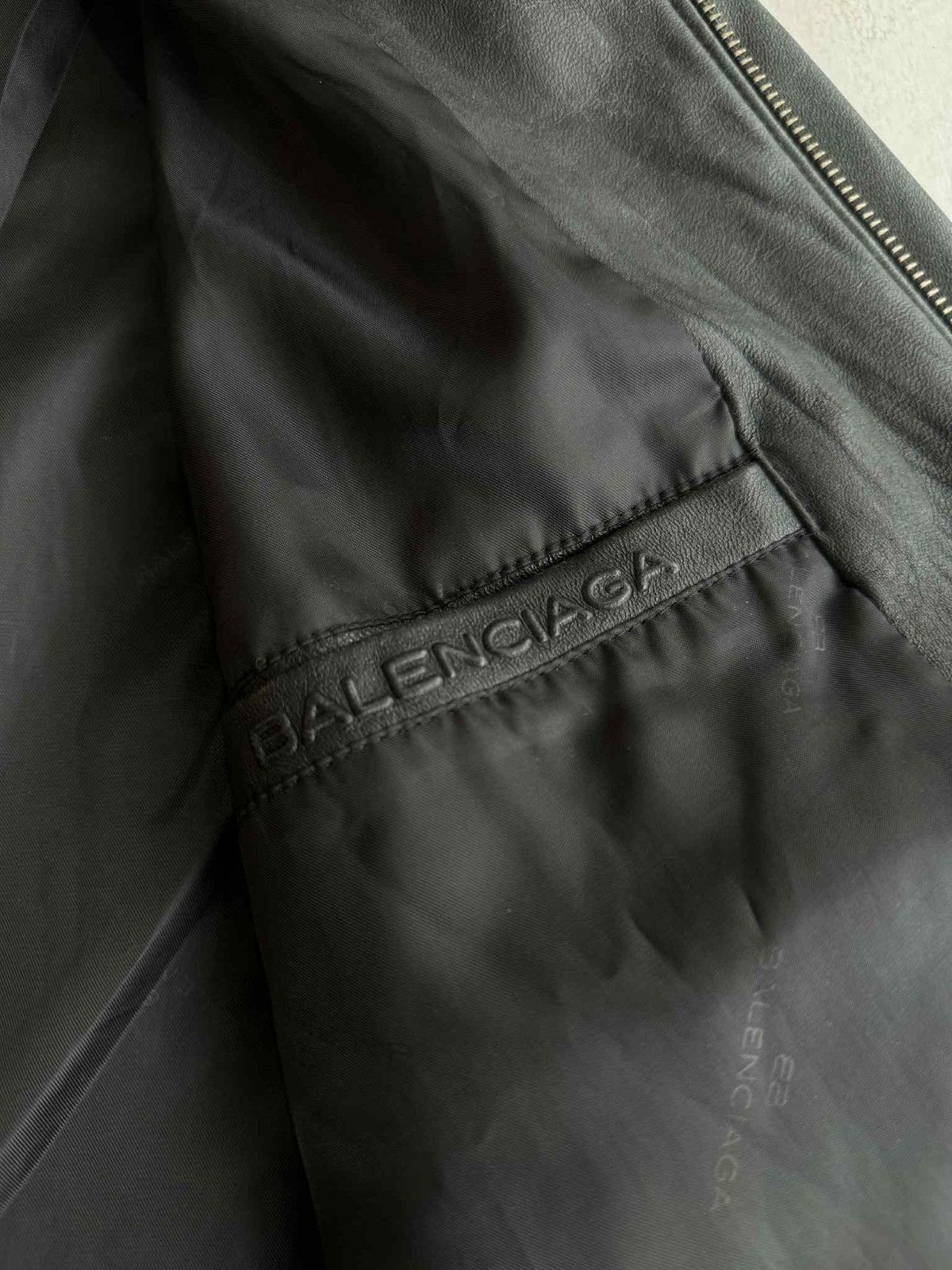 Balenciaga Balenciaga - Nicolas Ghesquiere Harrington Leather Jacket Size US XL / EU 56 / 4 - 13 Thumbnail