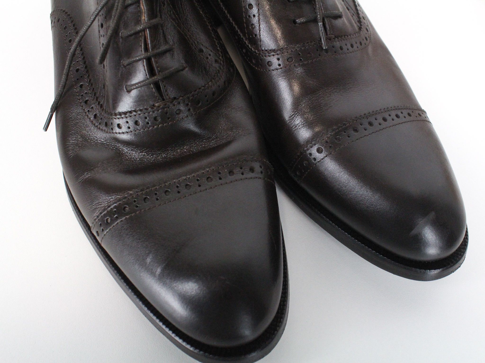 Suitsupply EU43.5 Dark Brown Leather Laced Low-Top 72108 Size US 10.5 / EU 43-44 - 8 Thumbnail