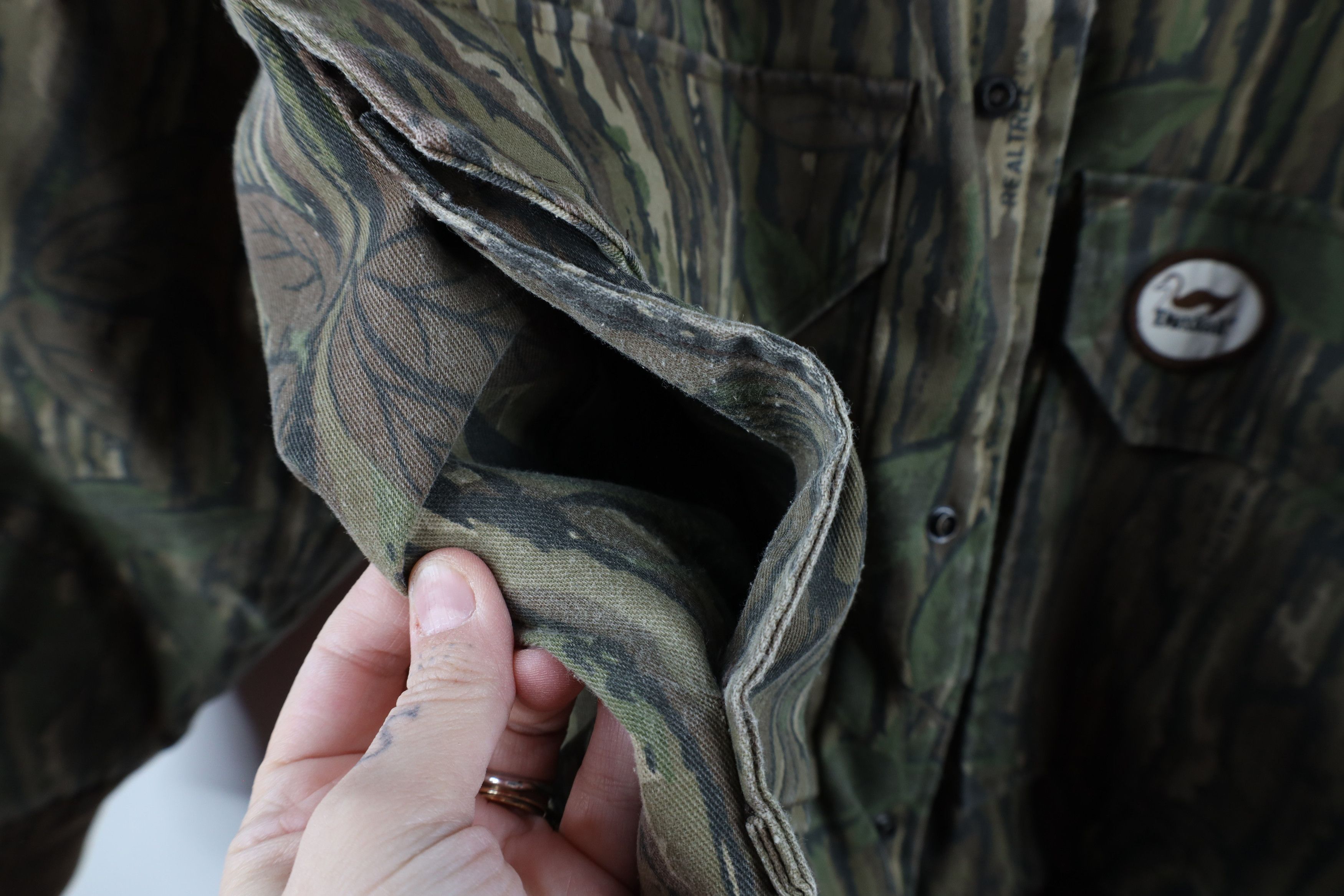 Vintage Vintage 80s 90s Duxbak Camouflage Hooded Bomber Jacket Size US L / EU 52-54 / 3 - 6 Thumbnail