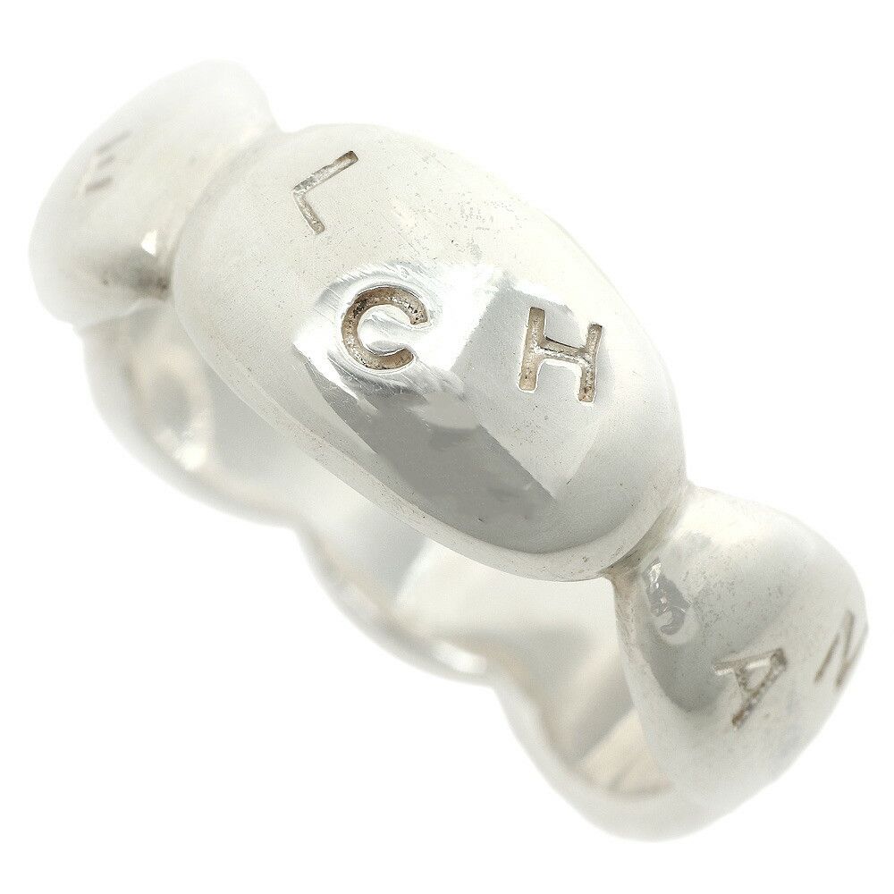 Chanel Chanel Chanel Silver 925 Logo Ring Size 11.5 Metal Ring in Excellent Condition Size ONE SIZE - 1 Thumbnail
