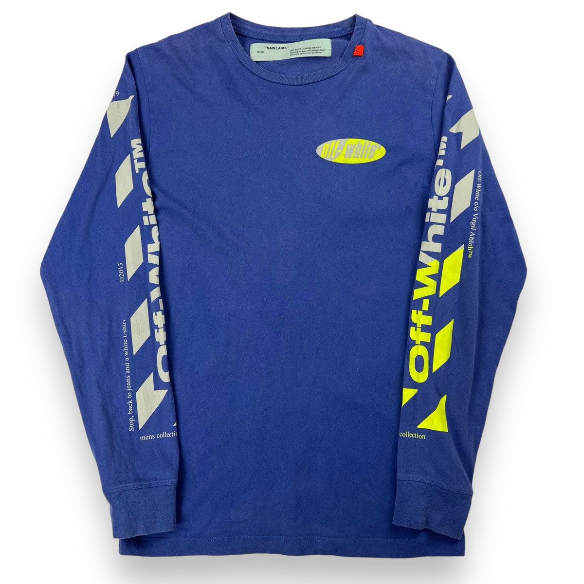Off-White Off-White Split Arrows Blue Long Sleeve T Shirt Size US XS / EU 42 / 0 - 2 Thumbnail