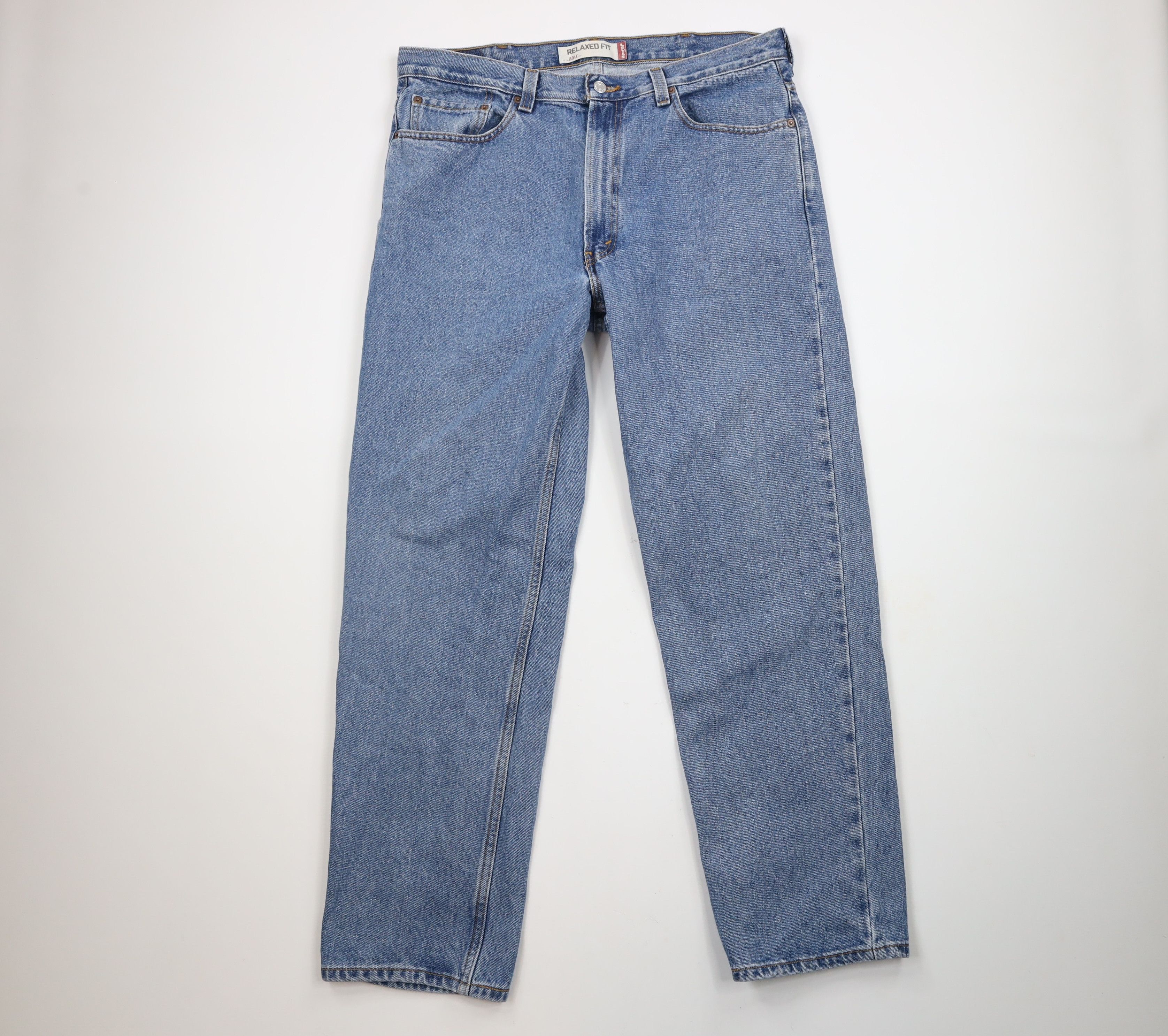 Levi's × Vintage Vintage Y2K Levis 550 Relaxed Fit Denim Jeans Blue Cotton Size US 38 / EU 54 - 1 Thumbnail