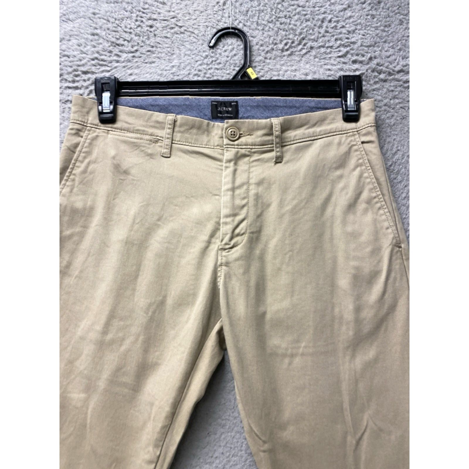 J.Crew J.CREW Flex Chino Pants Mens 30x32 Slim Straight Khaki Stretch Casual Chino Pants Belt Loops Front Pockets Back Pockets 0521 Size US 30 / EU 46 - 2 Thumbnail