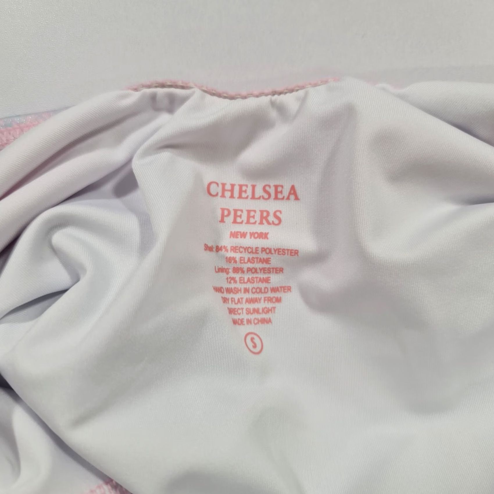 Vintage Chelsea Peers Womens One Piece Swimsuit Pink Tie Dye Glitter Small Size ONE SIZE - 6 Thumbnail