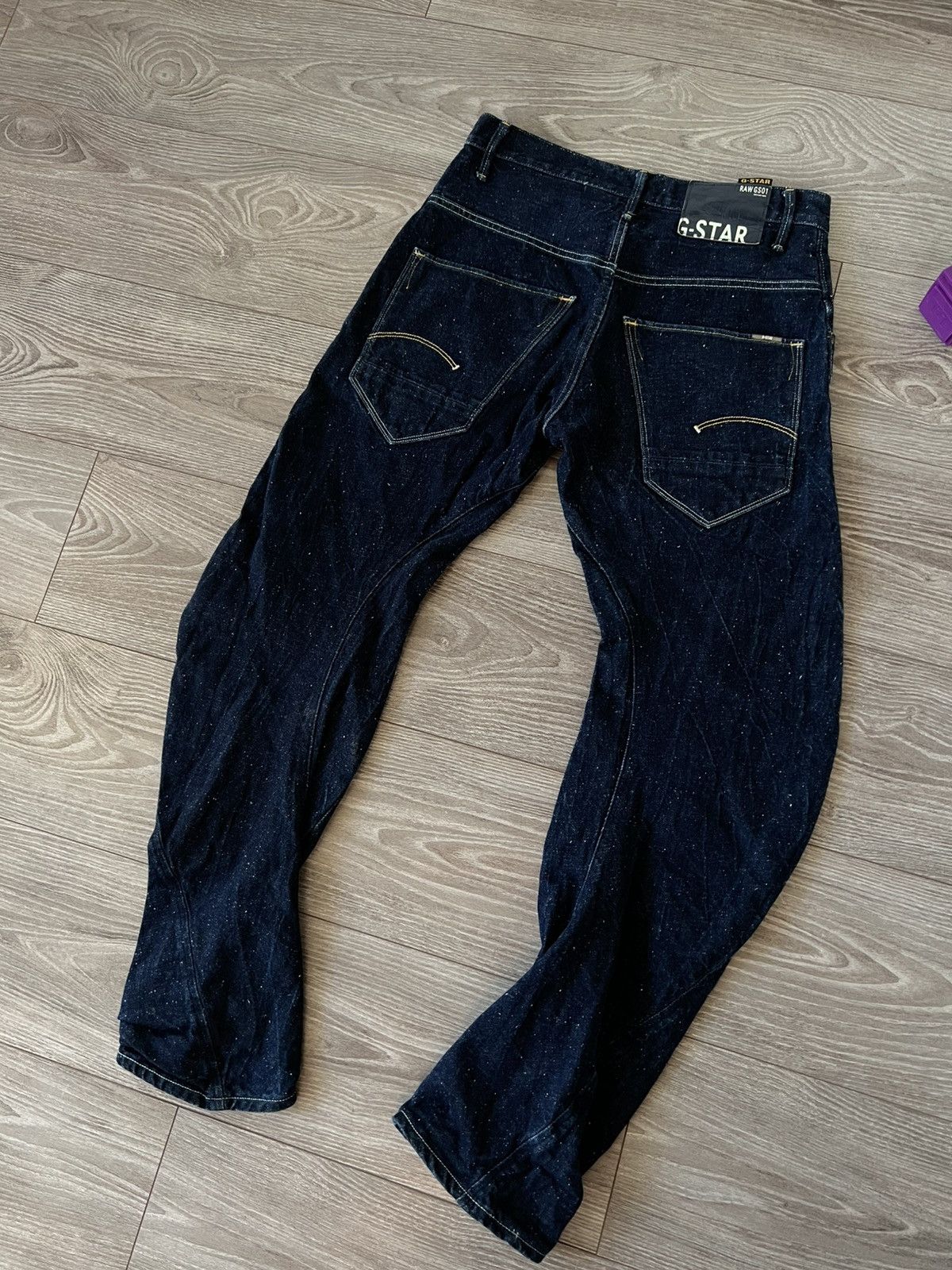 G-Star Y2K G-Star Raw ARC 3D Loose Tapered Braces Opium 03301 Jeans Size US 30 / EU 46 - 12 Thumbnail