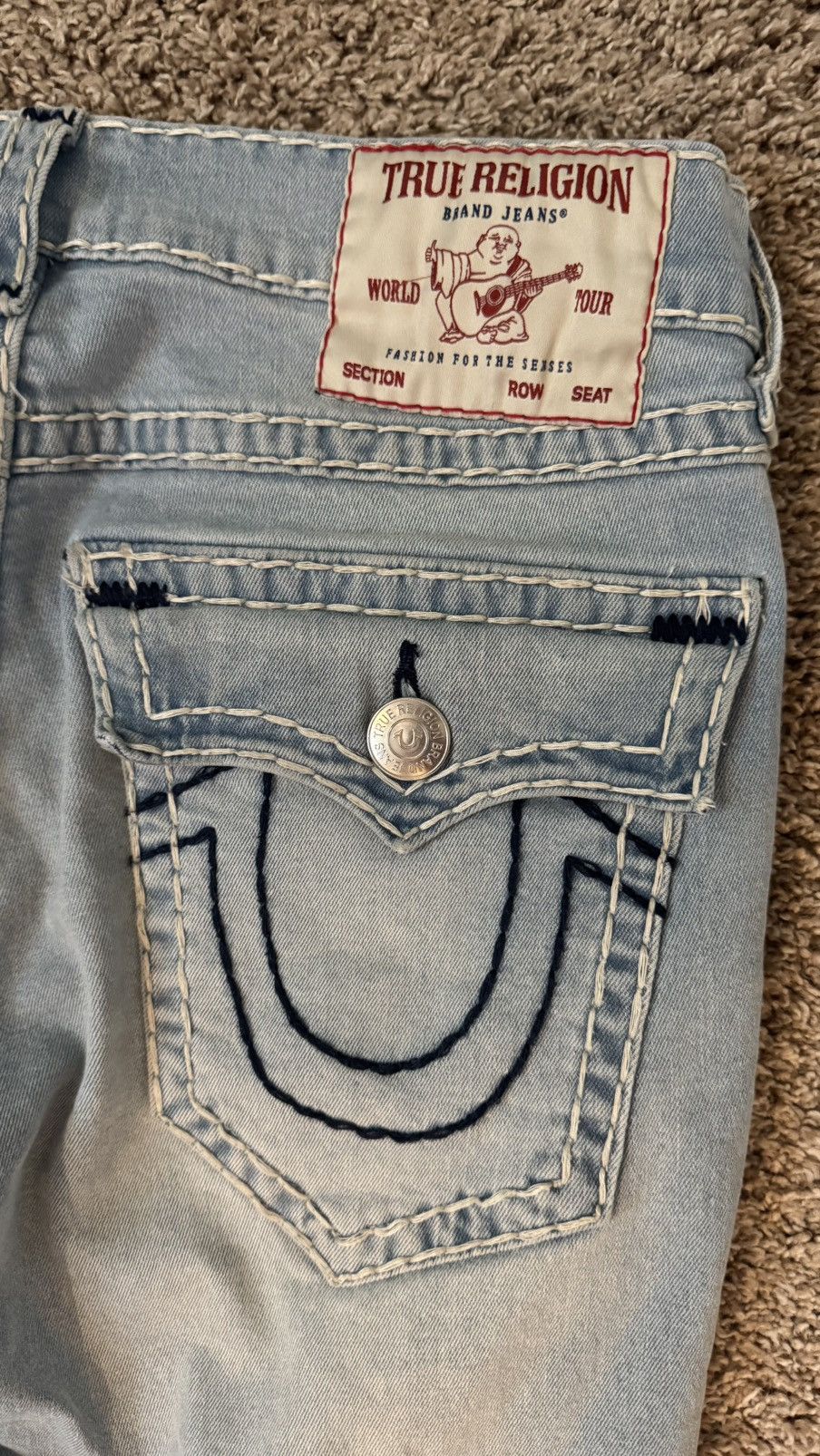 True Religion True Religion Rocco Relaxed Skinny Jeans Size US 32 / EU 48 - 2 Thumbnail