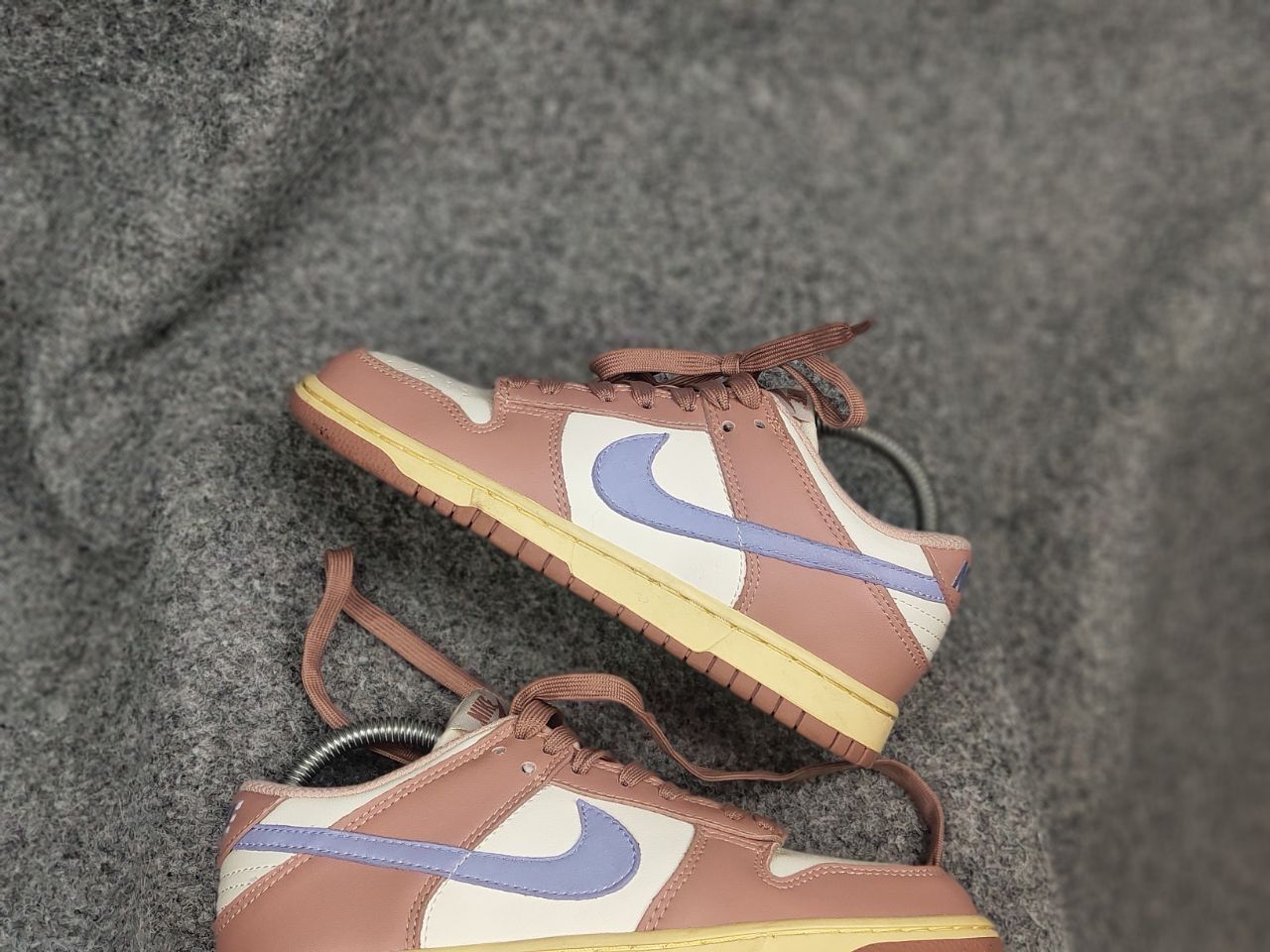 Nike Nike Dunk Low Pink Oxford Purple White Sneaker Vintage Style Size US 5.5 / IT 35.5 - 4 Thumbnail