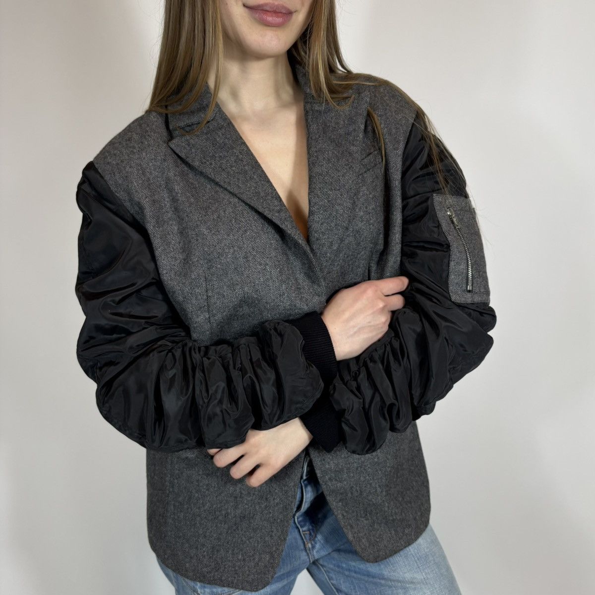 Japanese Brand Walter Baker Archive Japanese Style Blazer Sleevess Bomber Size S / US 4 / IT 40 - 1 Thumbnail