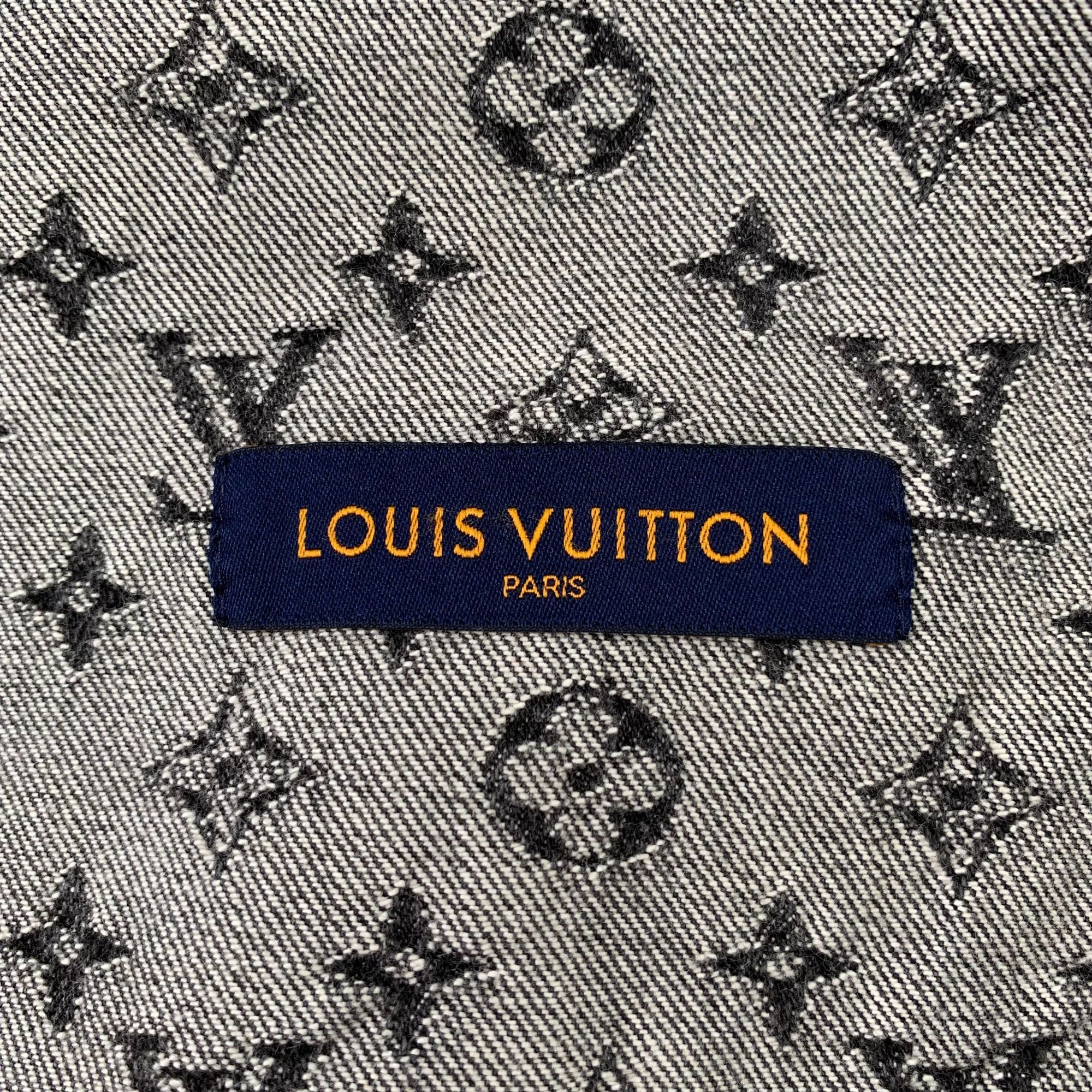 Louis Vuitton Louis Vuitton Monogram Denim Jacket Black & Grey Cotton Butt Size US M / EU 48-50 / 2 - 8 Thumbnail