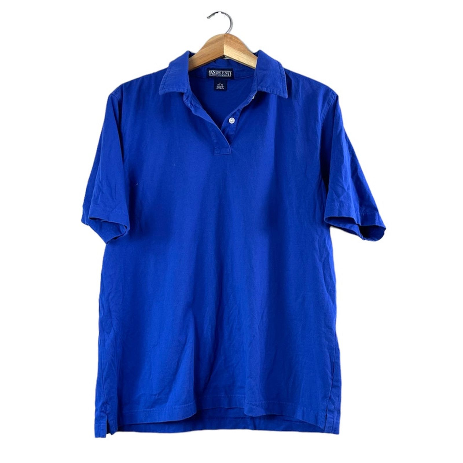 Lands' End Men's Blue Land's End Polo Shirt L Size US L / EU 52-54 / 3 - 1 Thumbnail
