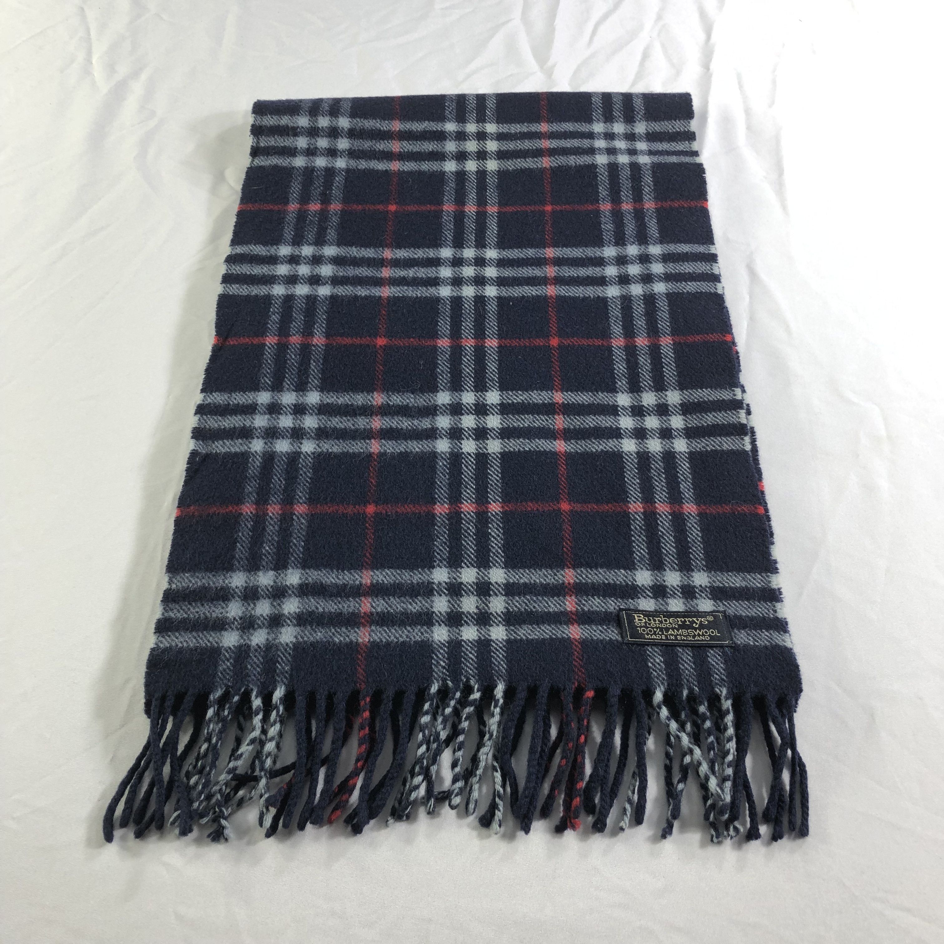 Burberry Burberrys Nova Check Wool Scarf Muffler Neckwear V2286 Size ONE SIZE - 2 Thumbnail