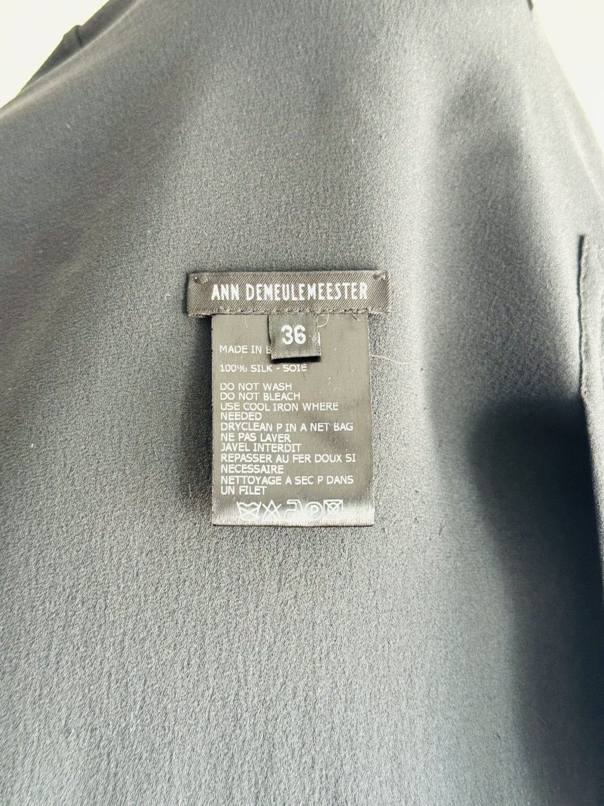 Ann Demeulemeester Vintage Ann Demeulemeester 05 silk asymmetric wrap skirt 36 Size 26" / US 2 / IT 38 - 3 Thumbnail
