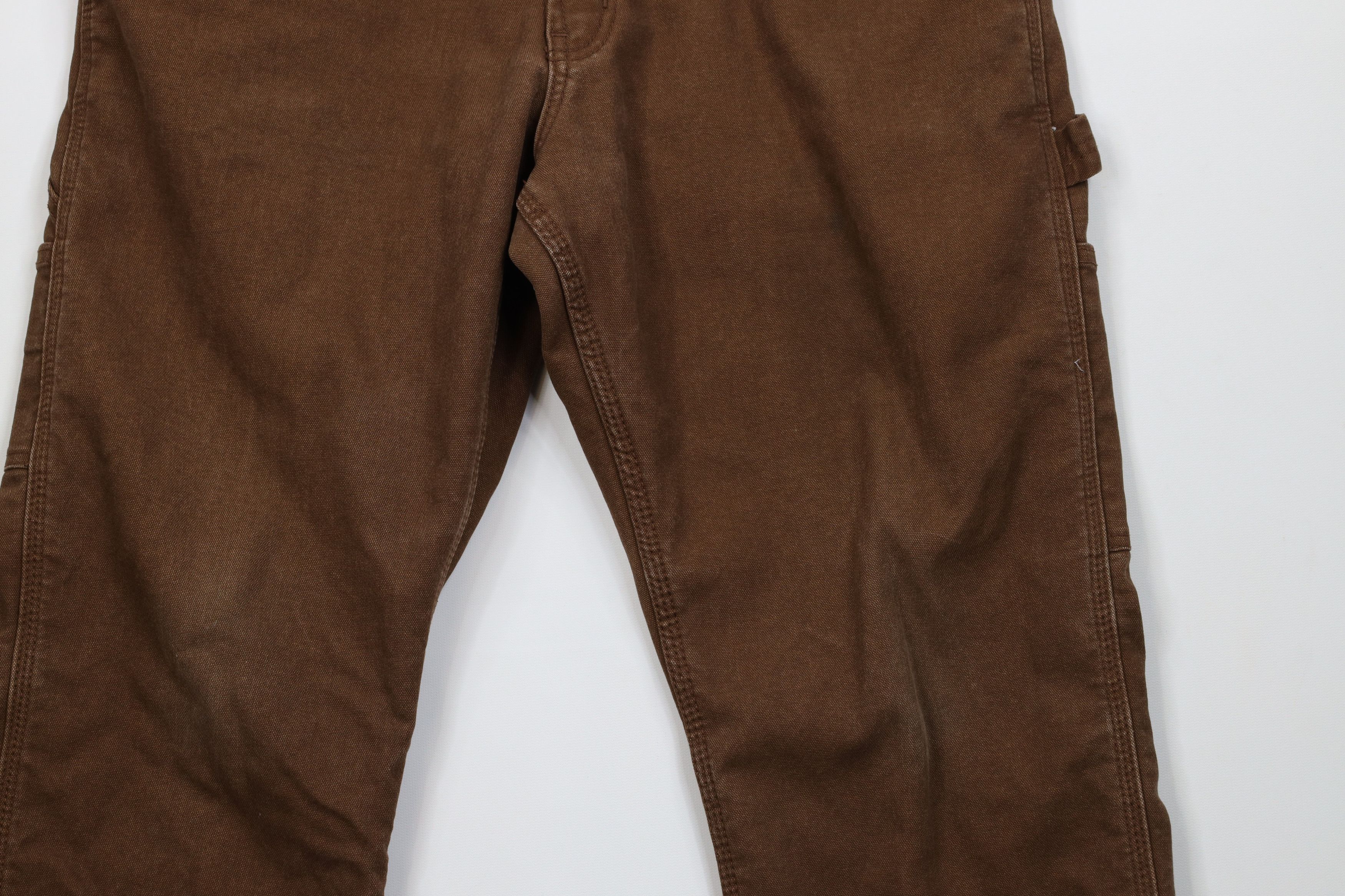 Vintage Vintage Streetwear Fleece Lined Canvas Straight Leg Pants Size US 36 / EU 52 - 4 Thumbnail