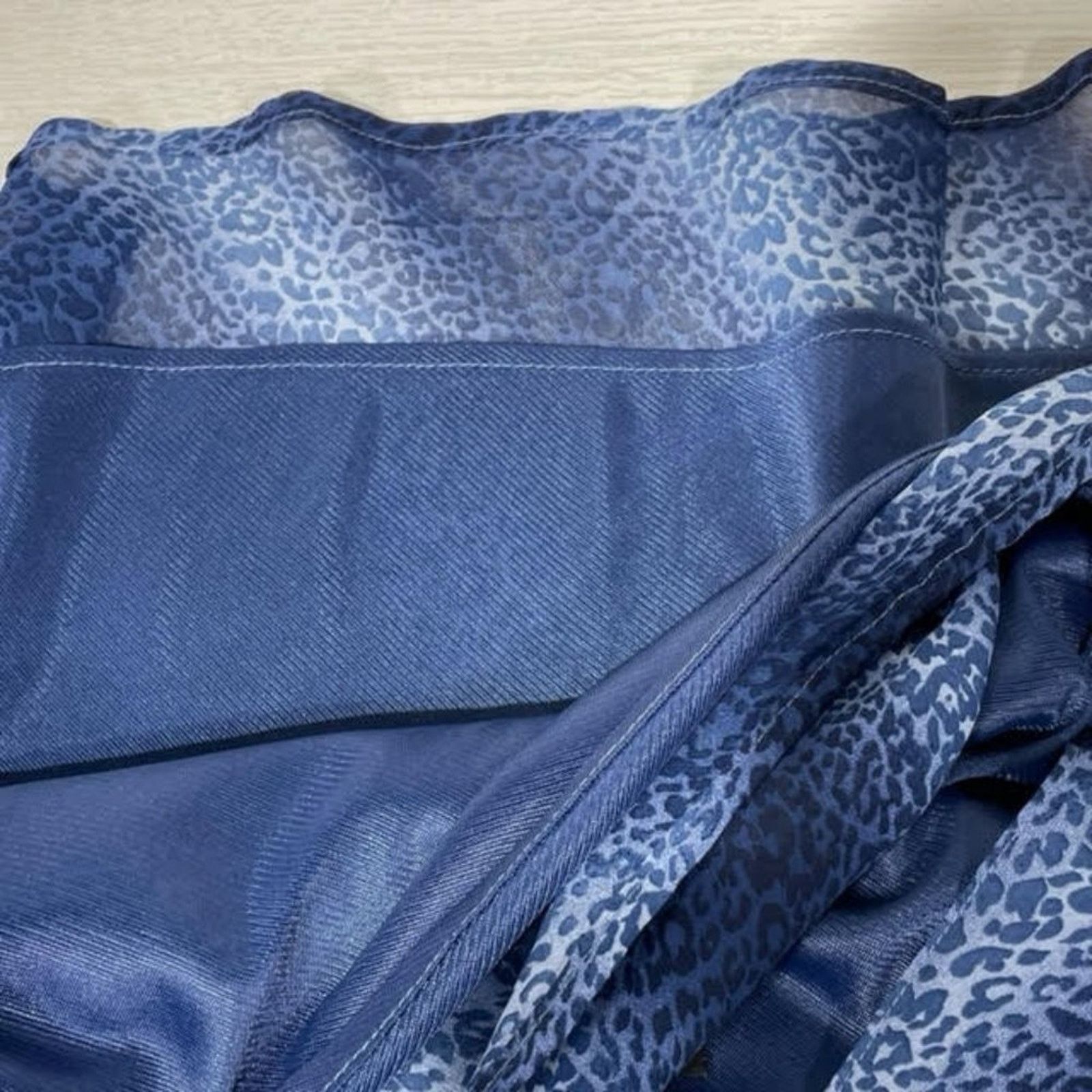 Other Wild Thyme Blue Ombre Leopard Sheath Dress with Shawl 16 Size XXL / US 16-18 / IT 52-54 - 9 Thumbnail