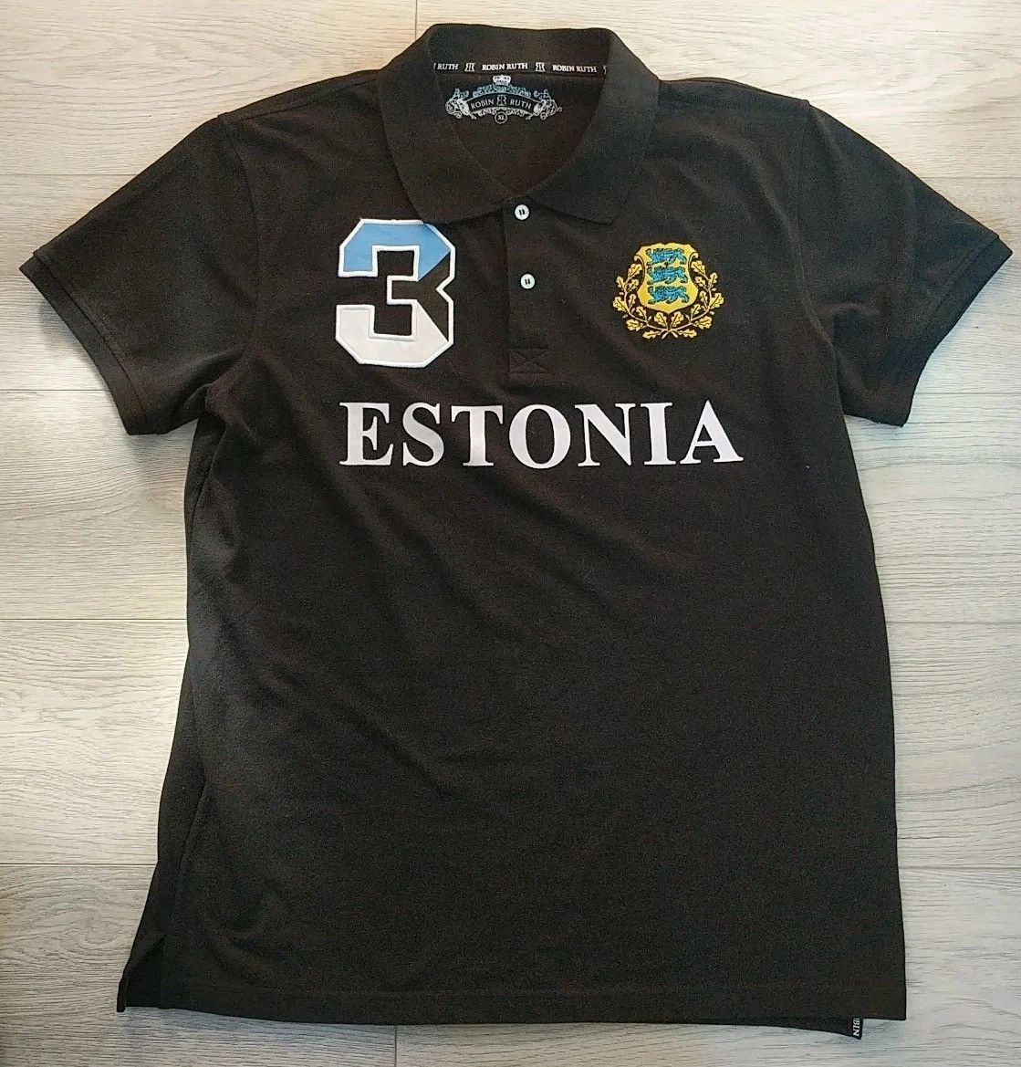 Robin Ruth Robin Ruth Estonia Polo Shirt Embroidered #3 Flip Collar Size US XL / EU 56 / 4 - 1 Thumbnail