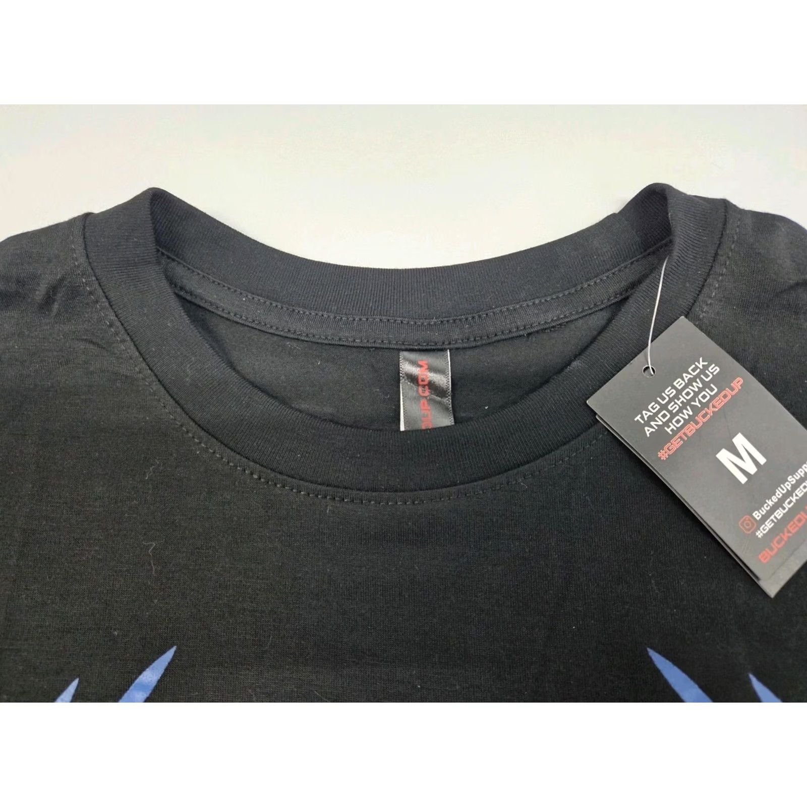 Vintage Bucked Up Short Sleeve Shirt Black/Blue M Logo Crew Neck Mens T-Shirt Cotton Polyester Spandex All Seasons Size US M / EU 48-50 / 2 - 6 Thumbnail