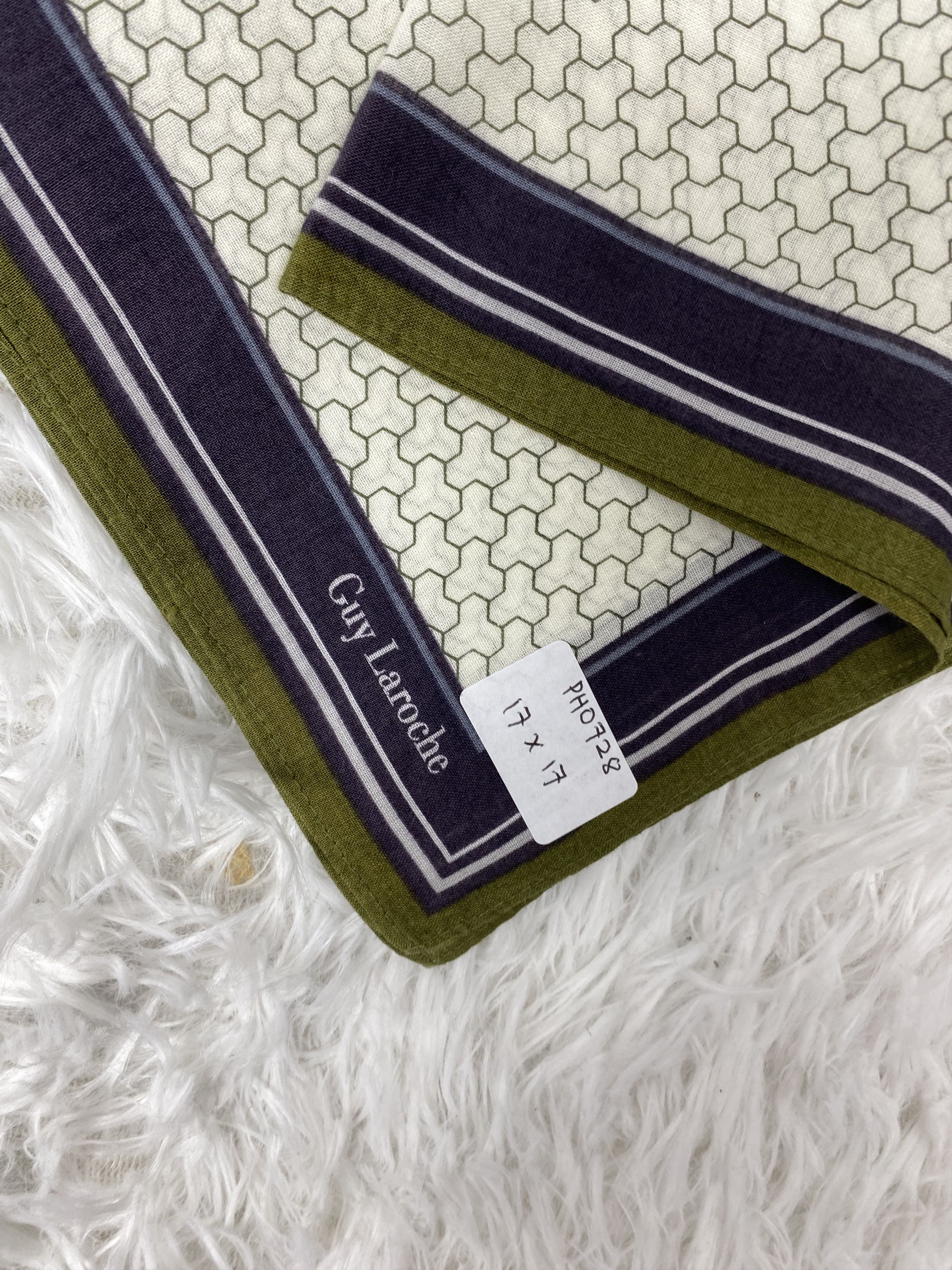 Guy Laroche × Vintage Vintage Guy Laroche Handkerchief Neckerchief PH0728 Size ONE SIZE - 2 Thumbnail