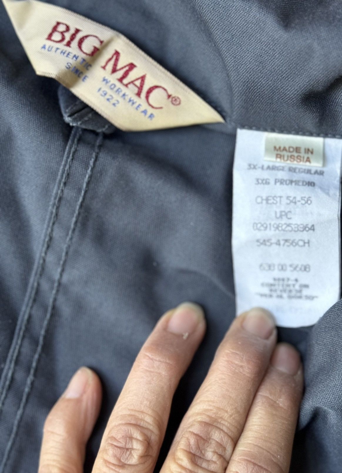 Other Vintage Big Mac Coveralls Men's 3XL Mechanic Workwear Blue Size US 44 / EU 60 - 3 Thumbnail