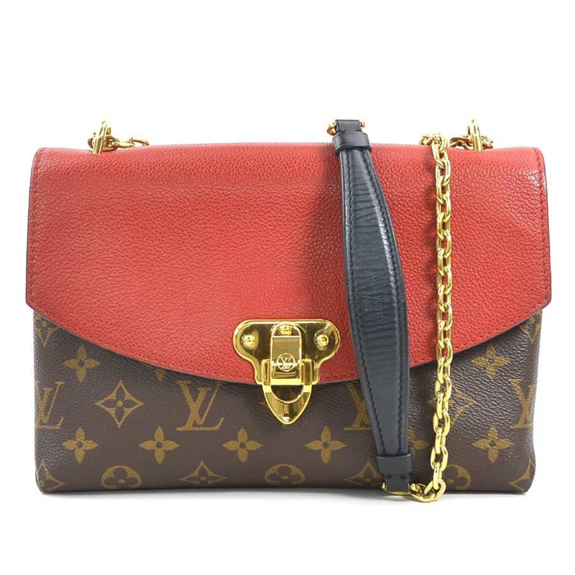 Louis Vuitton Louis Vuitton Shoulder Bag Monogram Saint Placide Canvas Leather Cerise Women's M43713 90037g Size ONE SIZE - 1 Thumbnail