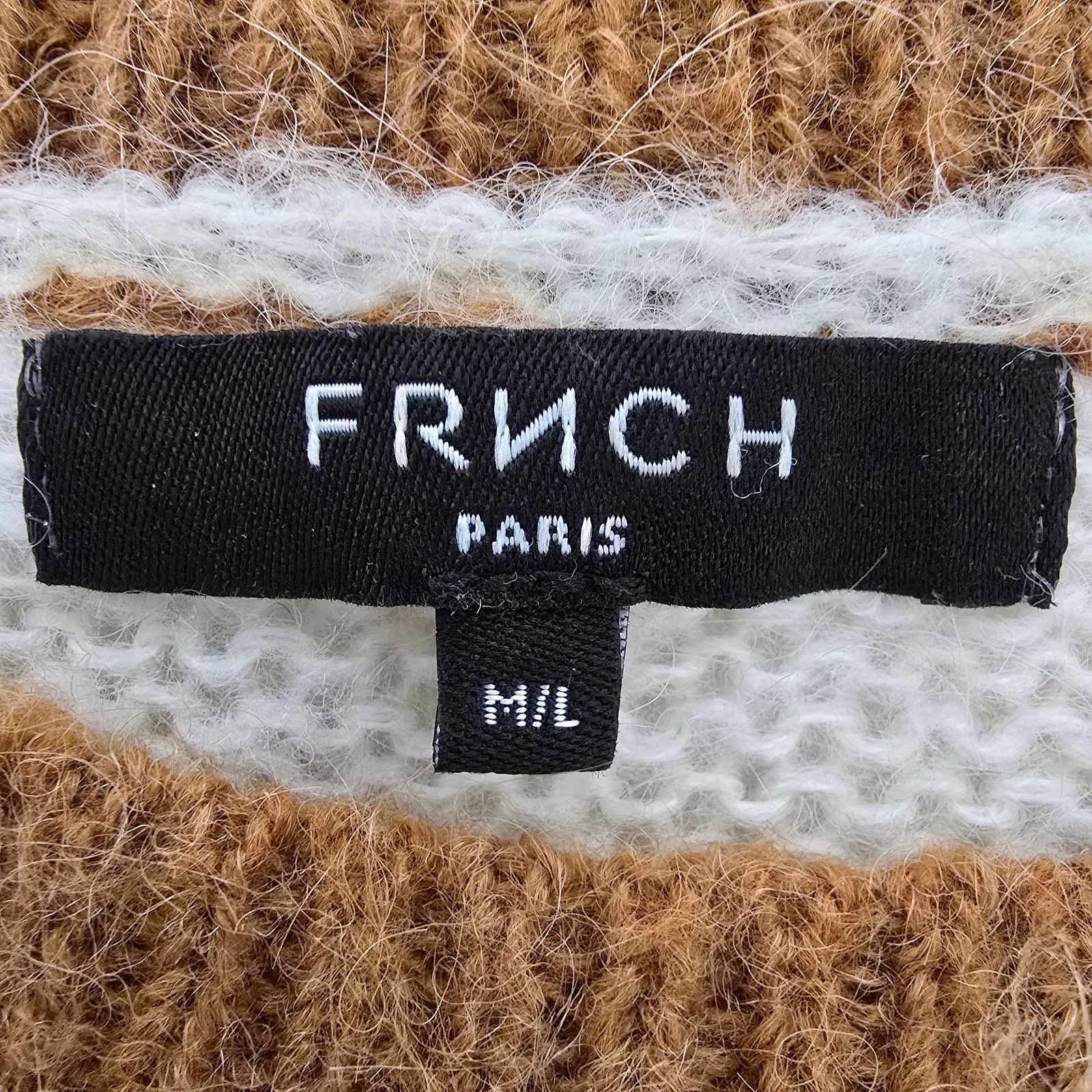 FRNCH FRNCH Paris Sweater Mohair Blend M/ L Colorblock Stripe Size M / US 6-8 / IT 42-44 - 10 Thumbnail