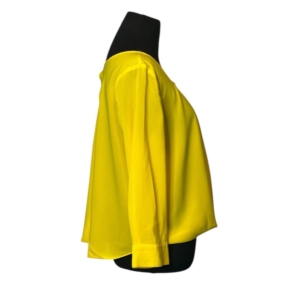Bebe Bebe yellow vibrant 3/4 sleeves blouse size XS Size XS / US 0-2 / IT 36-38 - 7 Thumbnail