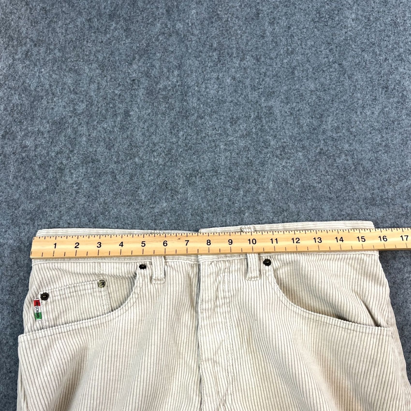 Moschino VINTAGE Moschino Jeans Corduroy Tapered 32 30 Cream Italy Made Mens Five-Pocket Design Cotton Size US 32 / EU 48 - 6 Thumbnail