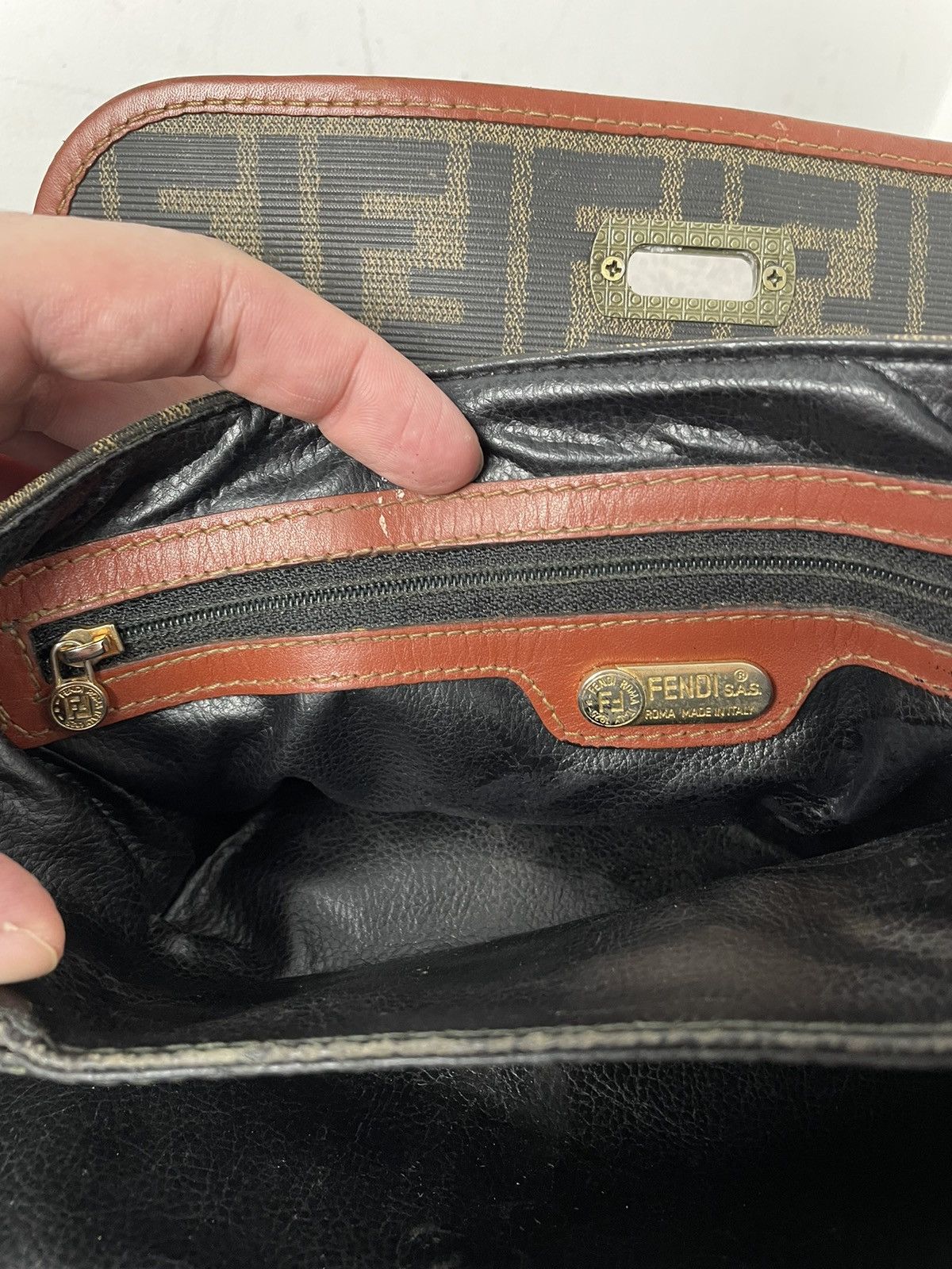 Fendi FENDI Bag FF 2 WAY Monogram With Crossbody Strap Size ONE SIZE - 15 Thumbnail