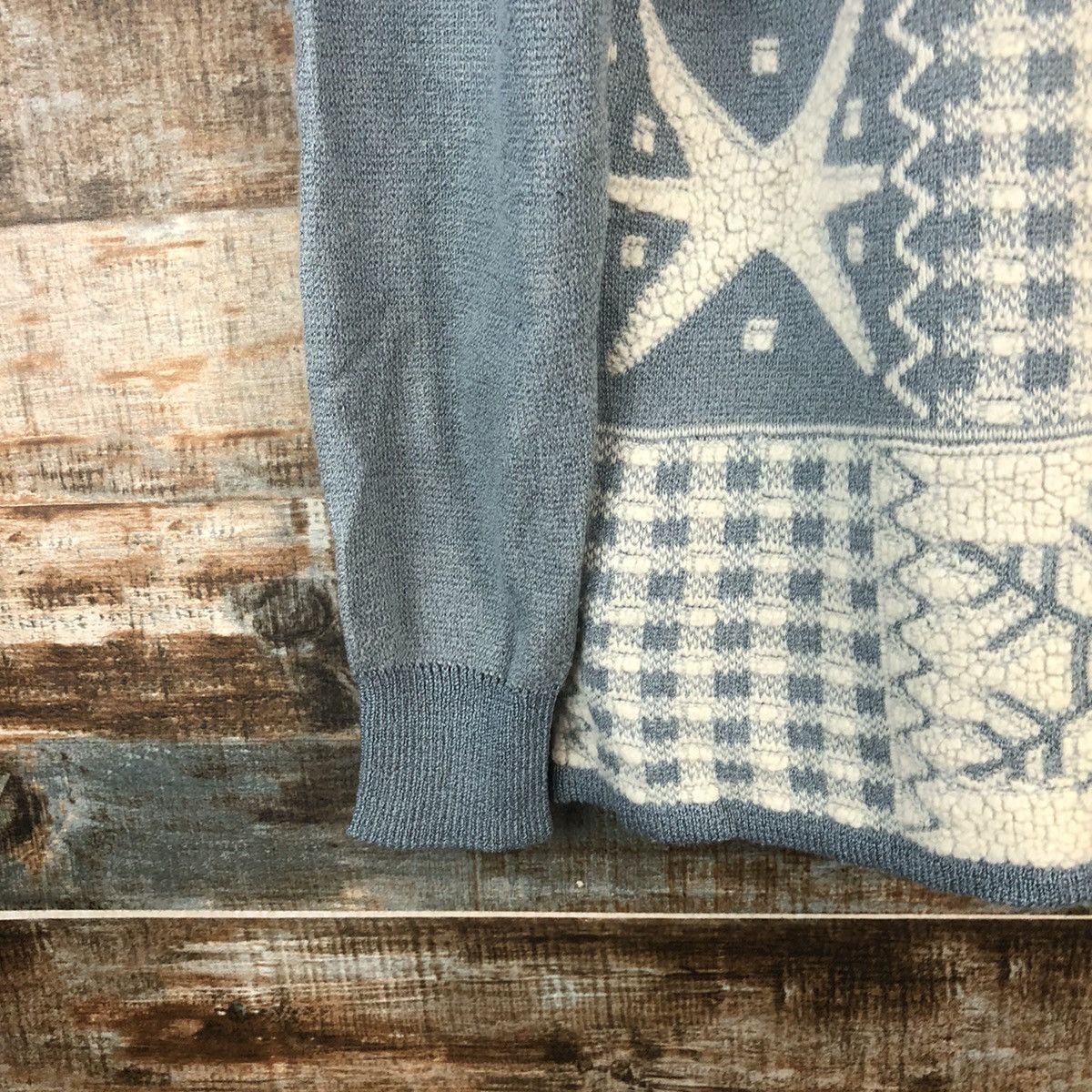Homespun Knitwear DL Juria vintage art Blue Knitwear #C731 Size M / US 6-8 / IT 42-44 - 7 Thumbnail