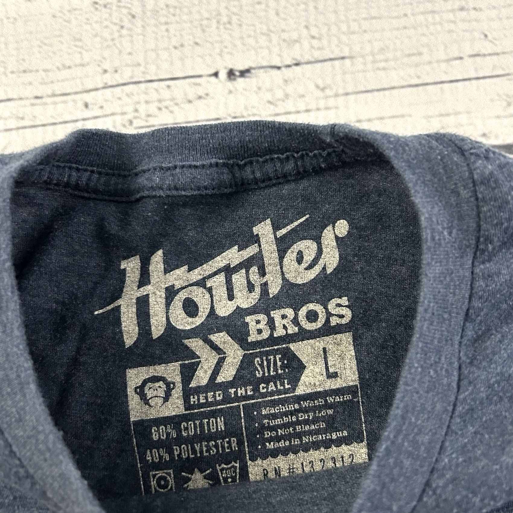 Howler Brothers Howler Bros Short Sleeve T Shirt Men's Large Blue Monkey Size US L / EU 52-54 / 3 - 2 Thumbnail