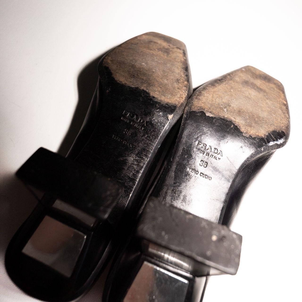 Prada Vintage Prada SS1999 Leather Mirror Heel Techno Heel Size 38 Size US 8 / IT 38 - 6 Thumbnail