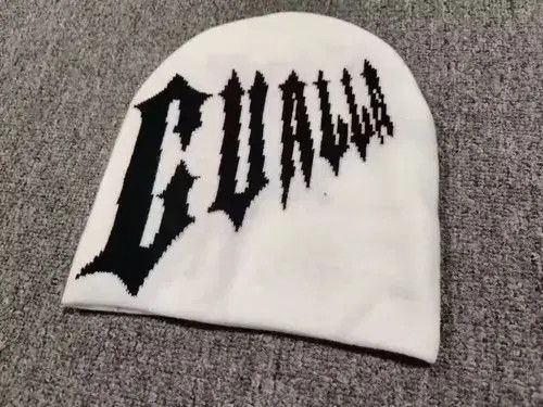 Other Gualla Spider Hand Bones Graphic No Cuff Beanie Hat White Size ONE SIZE - 4 Thumbnail