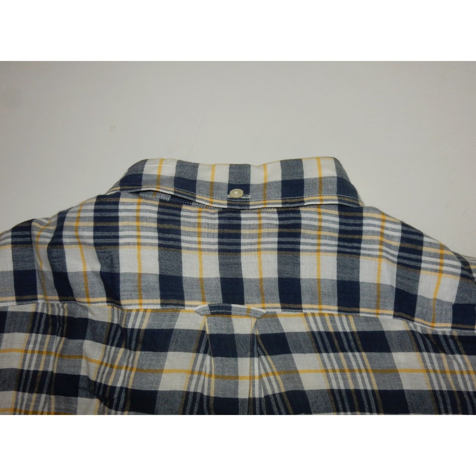 Faconnable Façonnable Men's Plaid Button-Up Shirt Size M Blue Cotton Long Sleeve Size US M / EU 48-50 / 2 - 3 Thumbnail