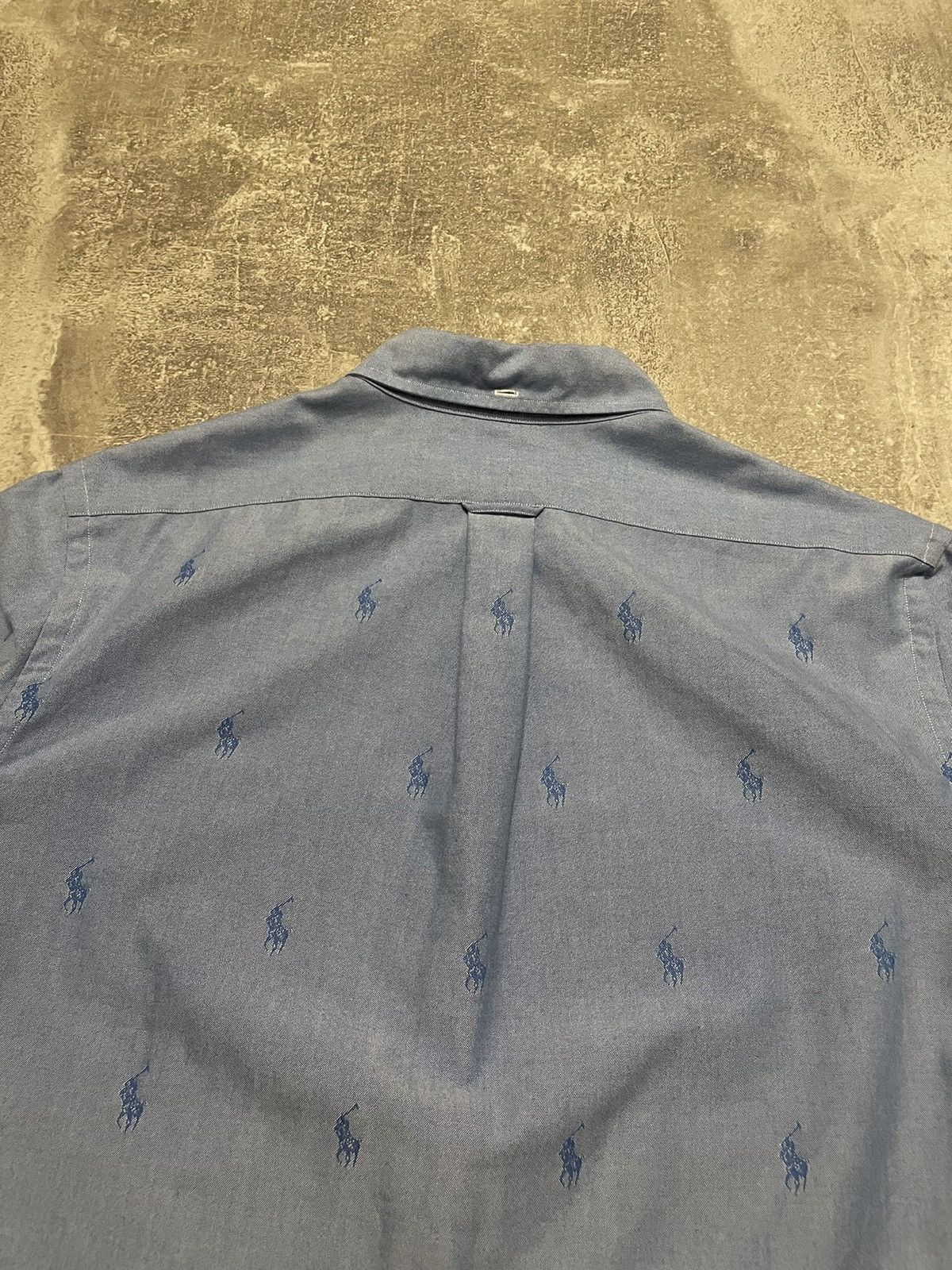 Polo Ralph Lauren Vintage Polo Ralph Lauren Monogram Pony Logo Shirt Button Up Size US XL / EU 56 / 4 - 13 Thumbnail