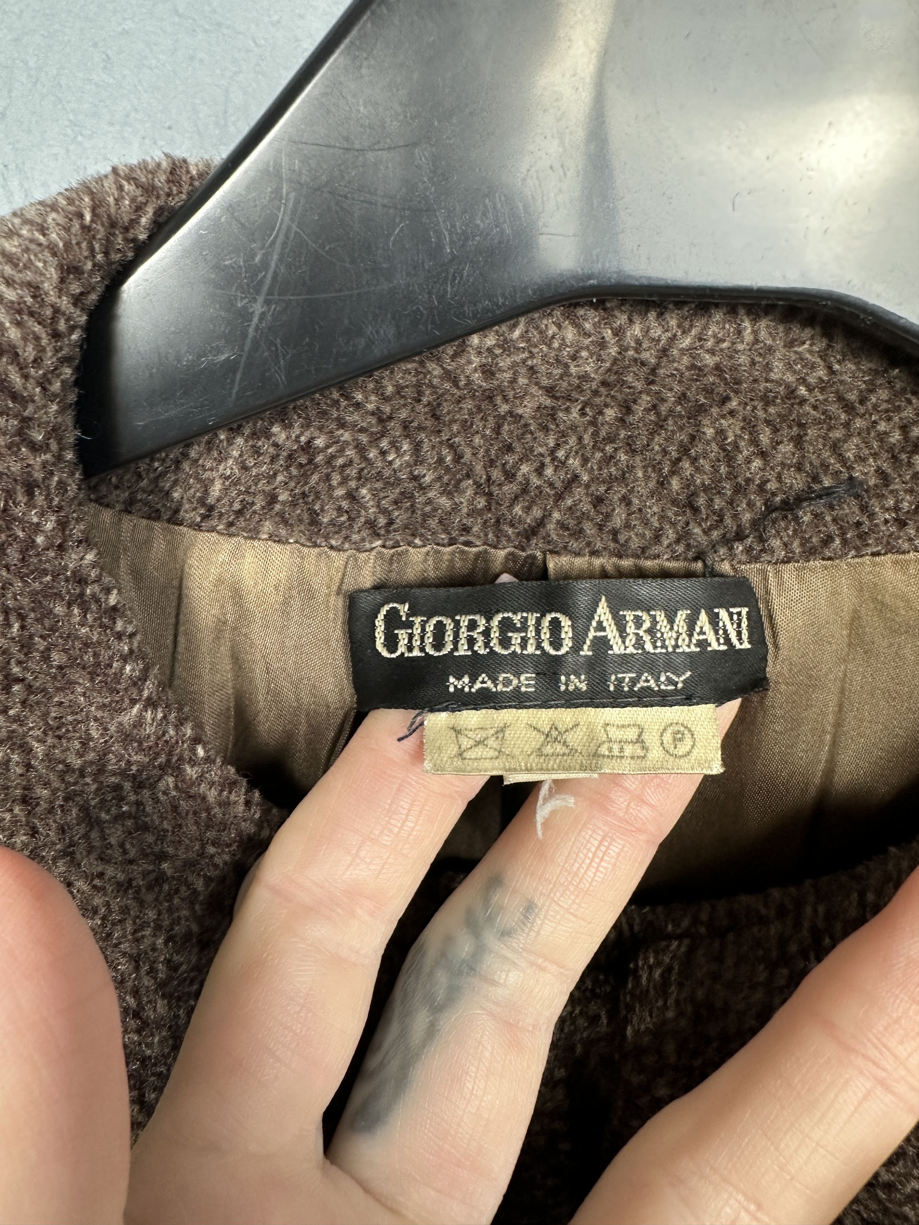 Giorgio Armani Giorgio Armani Vintage Womens Wool Coat Jacket Size S / US 4 / IT 40 - 3 Thumbnail
