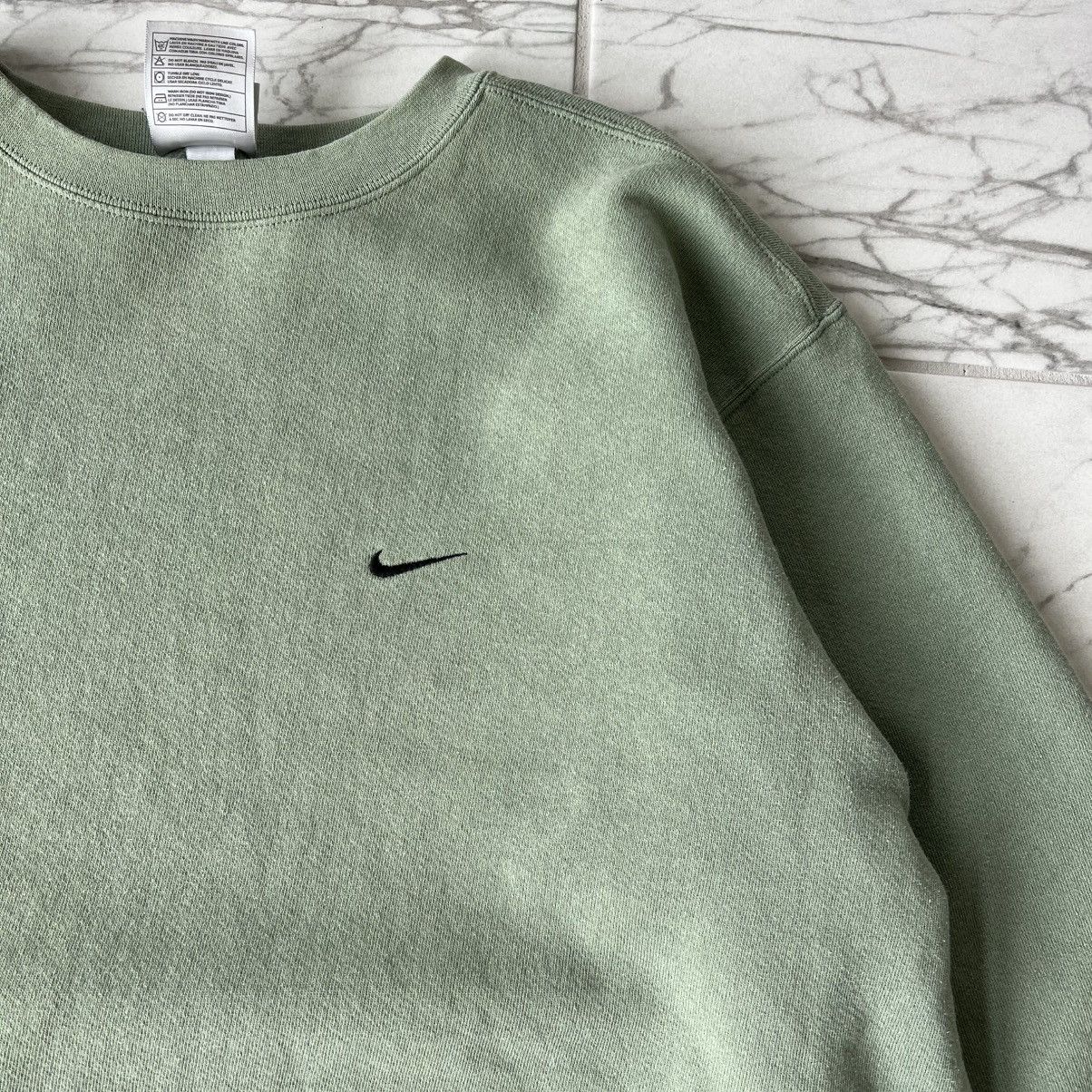 Nike Vintage Nike Sweater Crewneck Sage Green Size US L / EU 52-54 / 3 - 2 Thumbnail