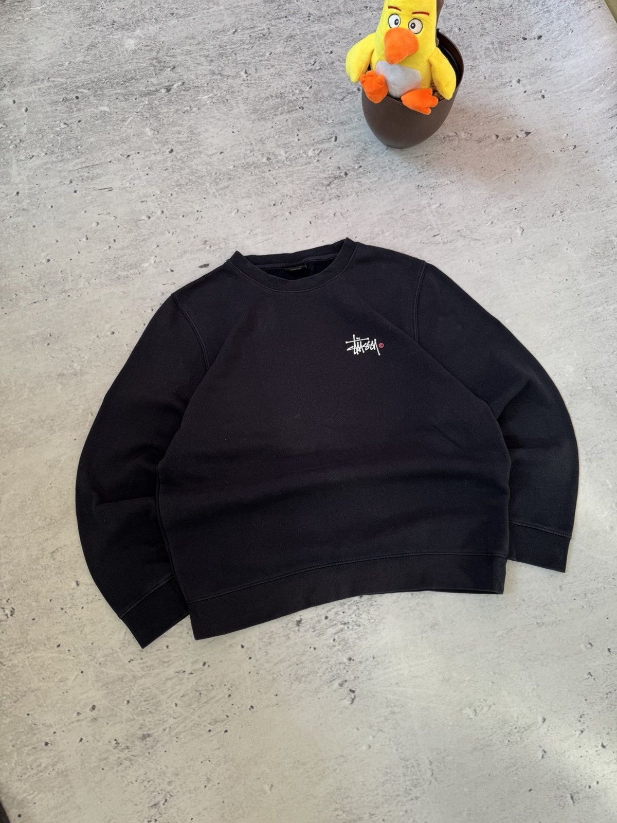 Stussy × Vintage STUSSY CENTER HAFT LOGO OVERSIZE BAGGY FIT SWEATSHIRT Size US M / EU 48-50 / 2 - 1 Thumbnail
