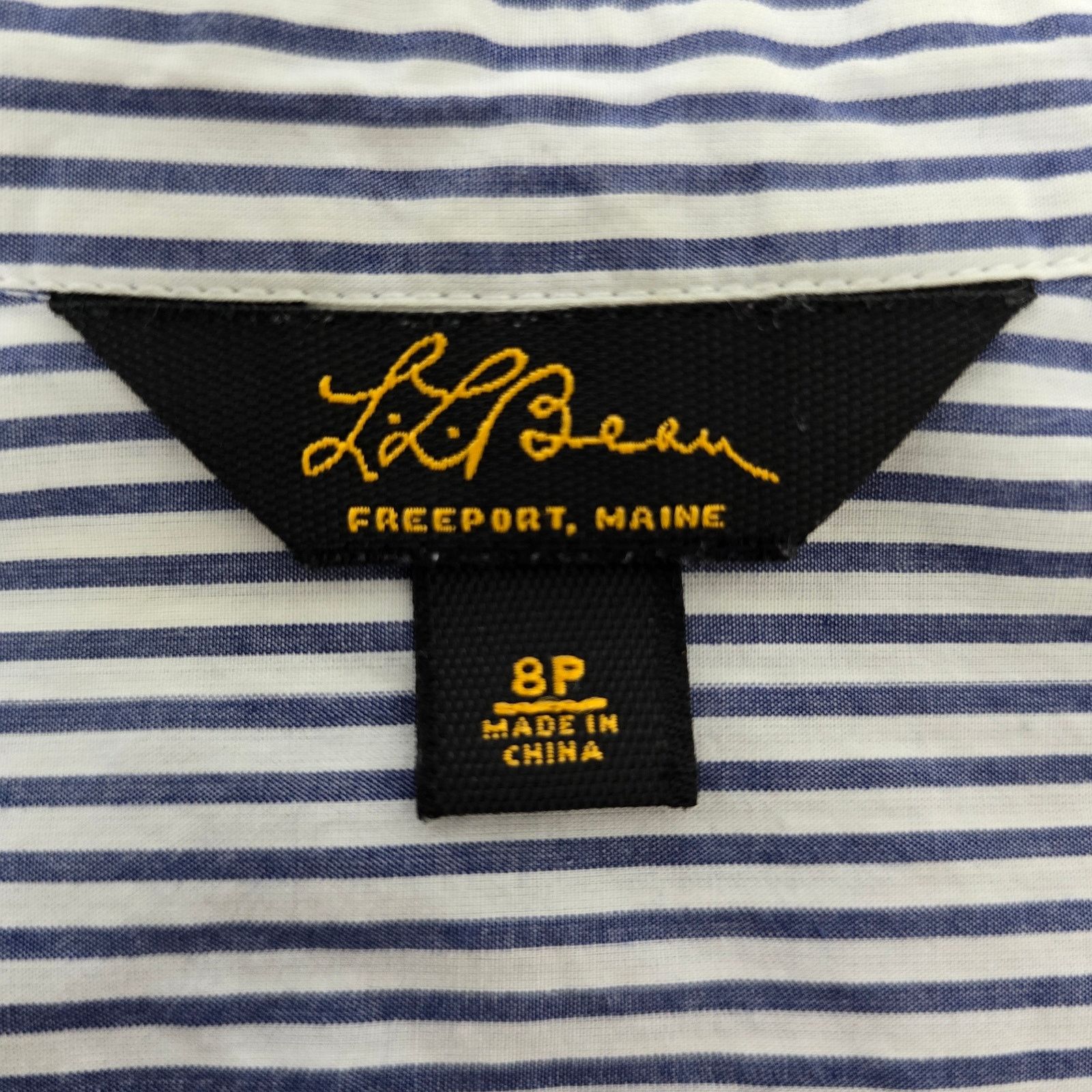 L.L. Bean LL Bean Long Sleeve Button-up Shirt Striped Women 8P Cotton Size M / US 6-8 / IT 42-44 - 10 Thumbnail