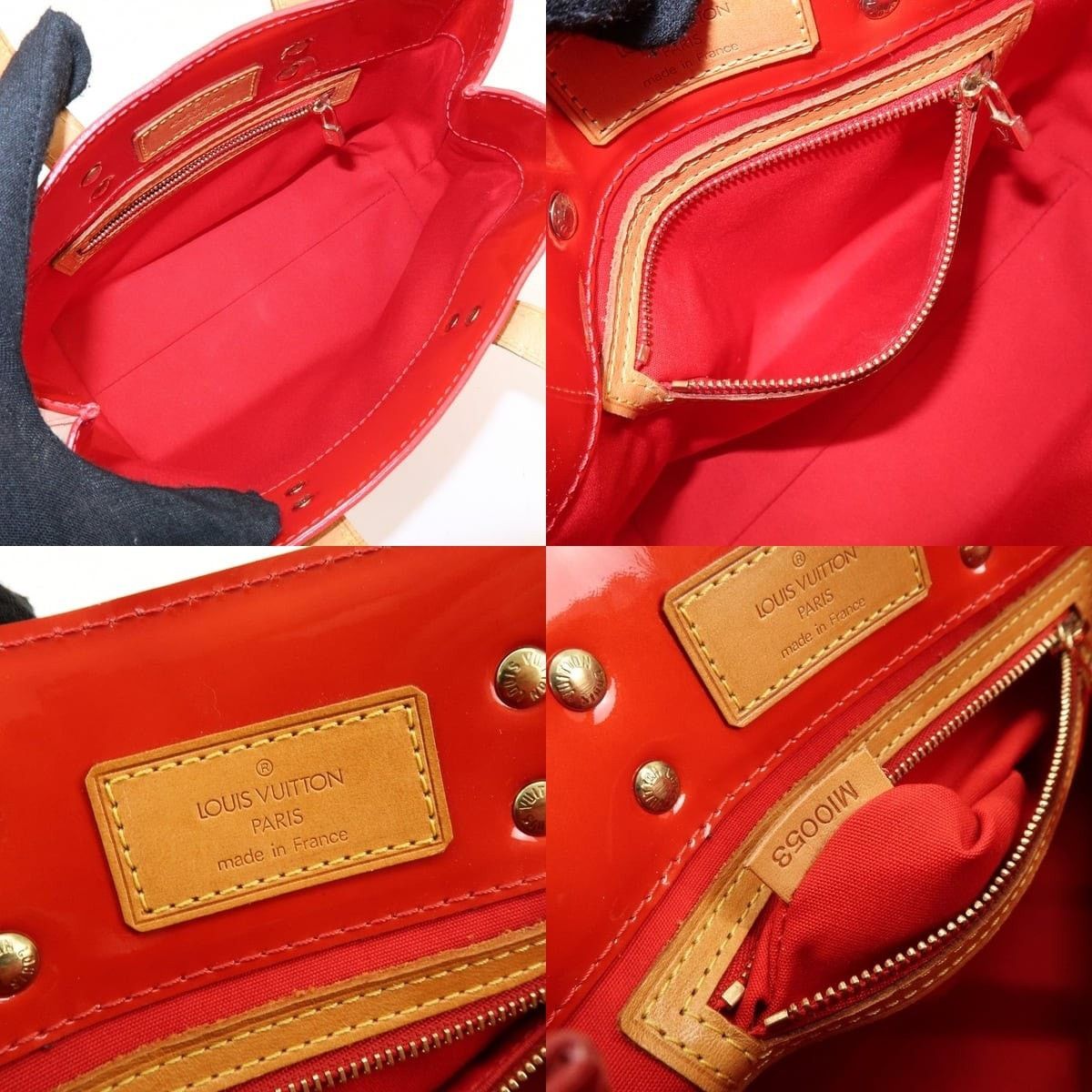 Louis Vuitton Louis Vuitton Monogram Vernis Lead PM Tote Red Size ONE SIZE - 7 Thumbnail