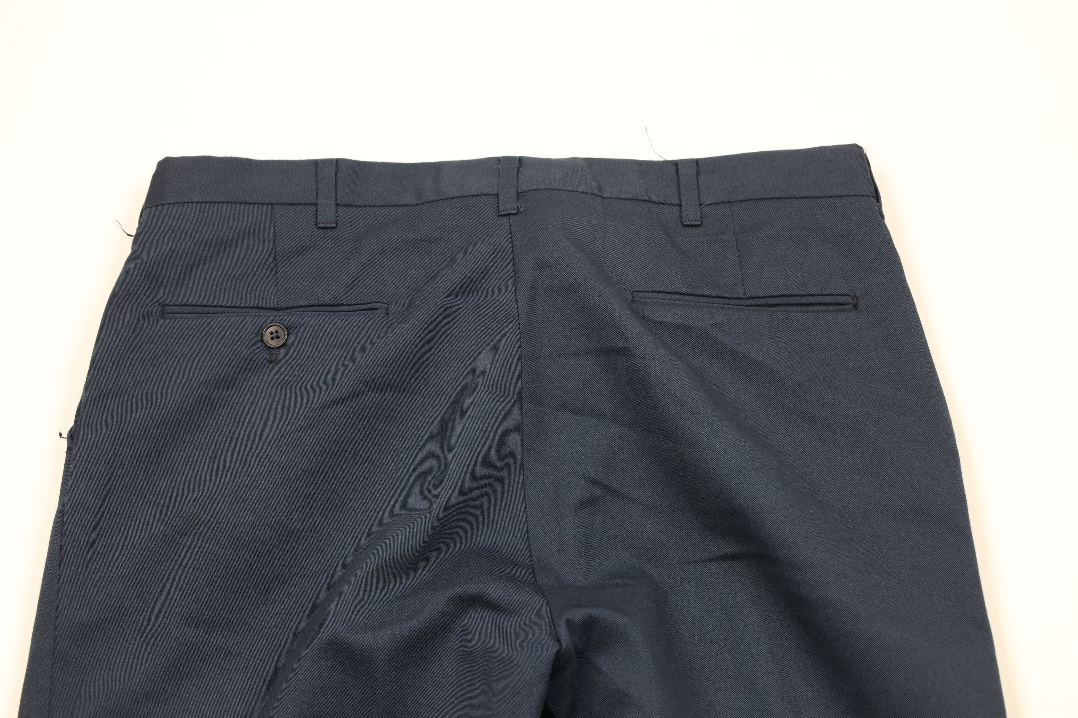 Vintage Vintage 70s Streetwear Flared Wide Leg Chino Pants Blue USA Size US 36 / EU 52 - 10 Thumbnail