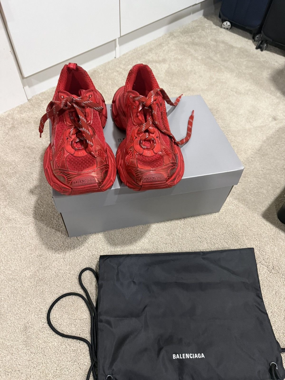 Balenciaga Red balenciaga 3XL sneakers Size US 12 / EU 45 - 3 Thumbnail