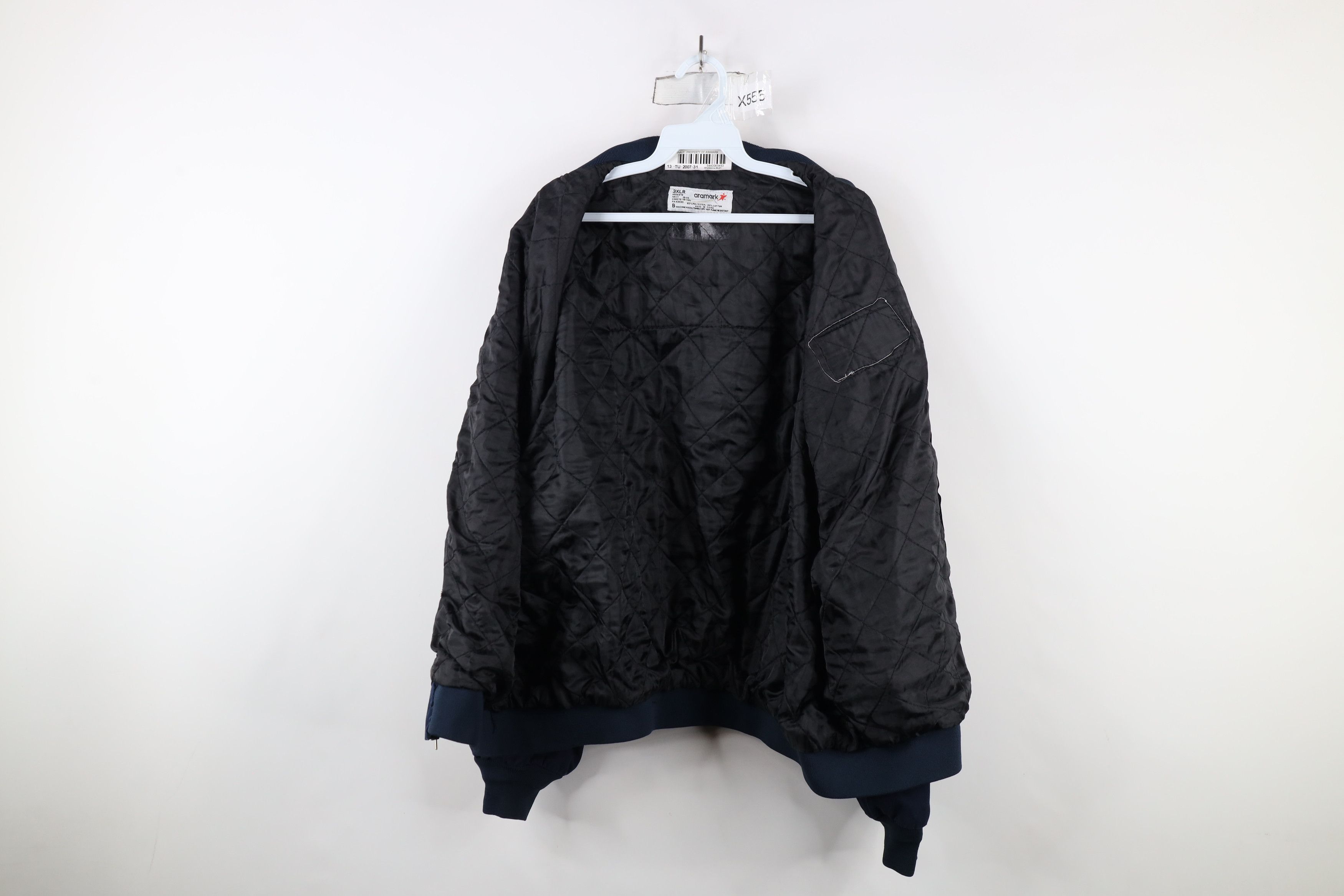 Vintage Vintage Quilted Walmart Auto Car Mechanic Bomber Jacket Blue Size US XXL / EU 58 / 5 - 10 Thumbnail