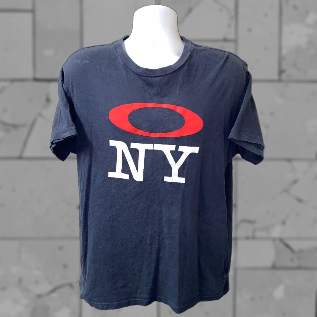 Oakley Oakley T-Shirt Men Short Sleeve Basic Cotton Dark Blue Gray Size L Size US L / EU 52-54 / 3 - 1 Thumbnail