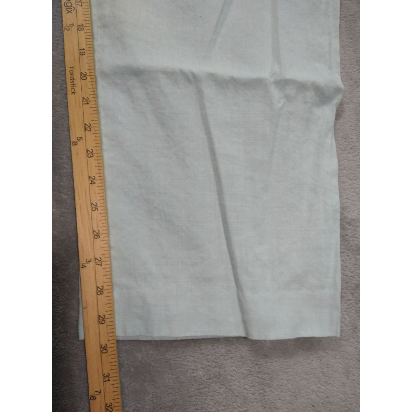Talbots Talbots Pants Womens 16 Blue Linen Blend Wide Leg Pleated Stretch Coastal Beachy Size 38" / US 16 / IT 52 - 5 Thumbnail