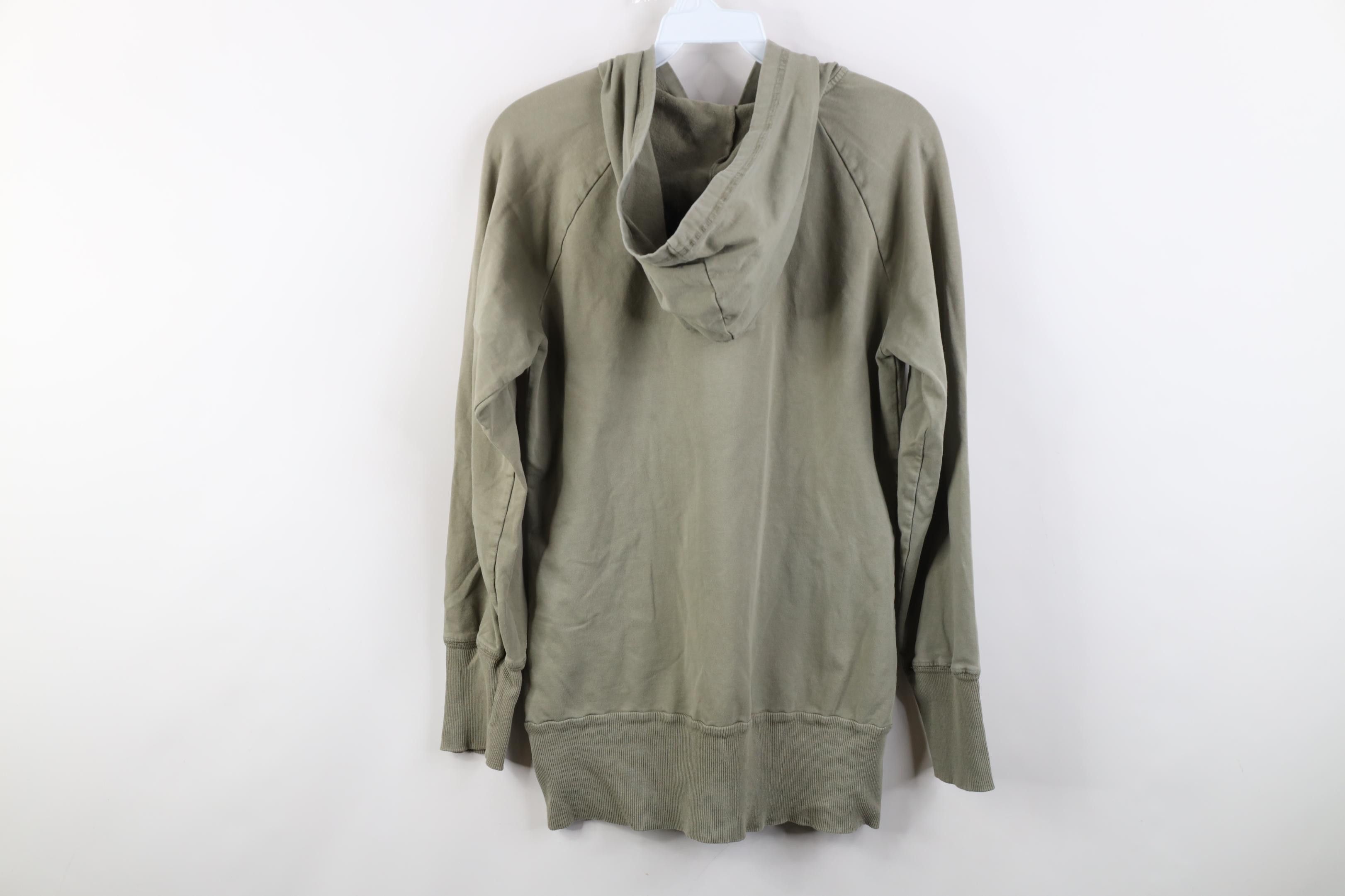 Vintage Vintage 90s Satori French Terry 1/4 Zip Hoodie Green USA Size M / US 6-8 / IT 42-44 - 11 Thumbnail