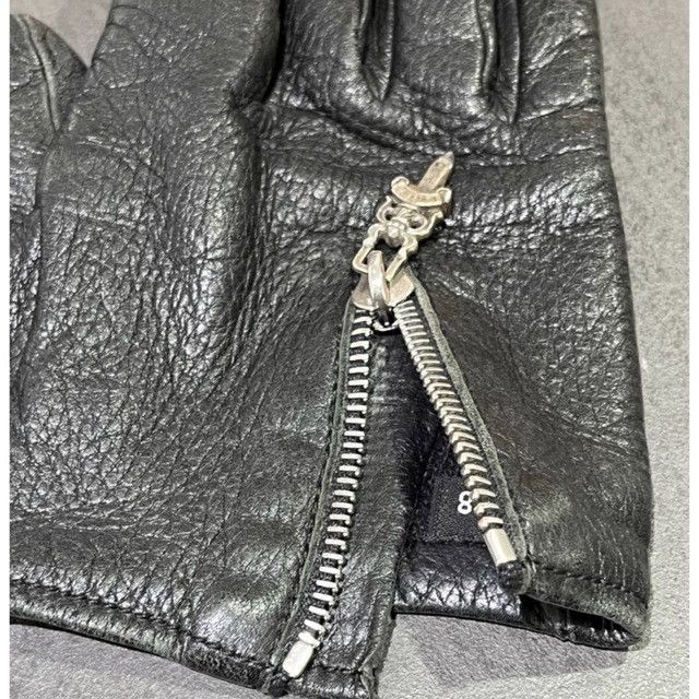 Chrome Hearts Chrome Hearts Dagger Zip Up Cashmere Leather Gloves Size ONE SIZE - 10 Thumbnail