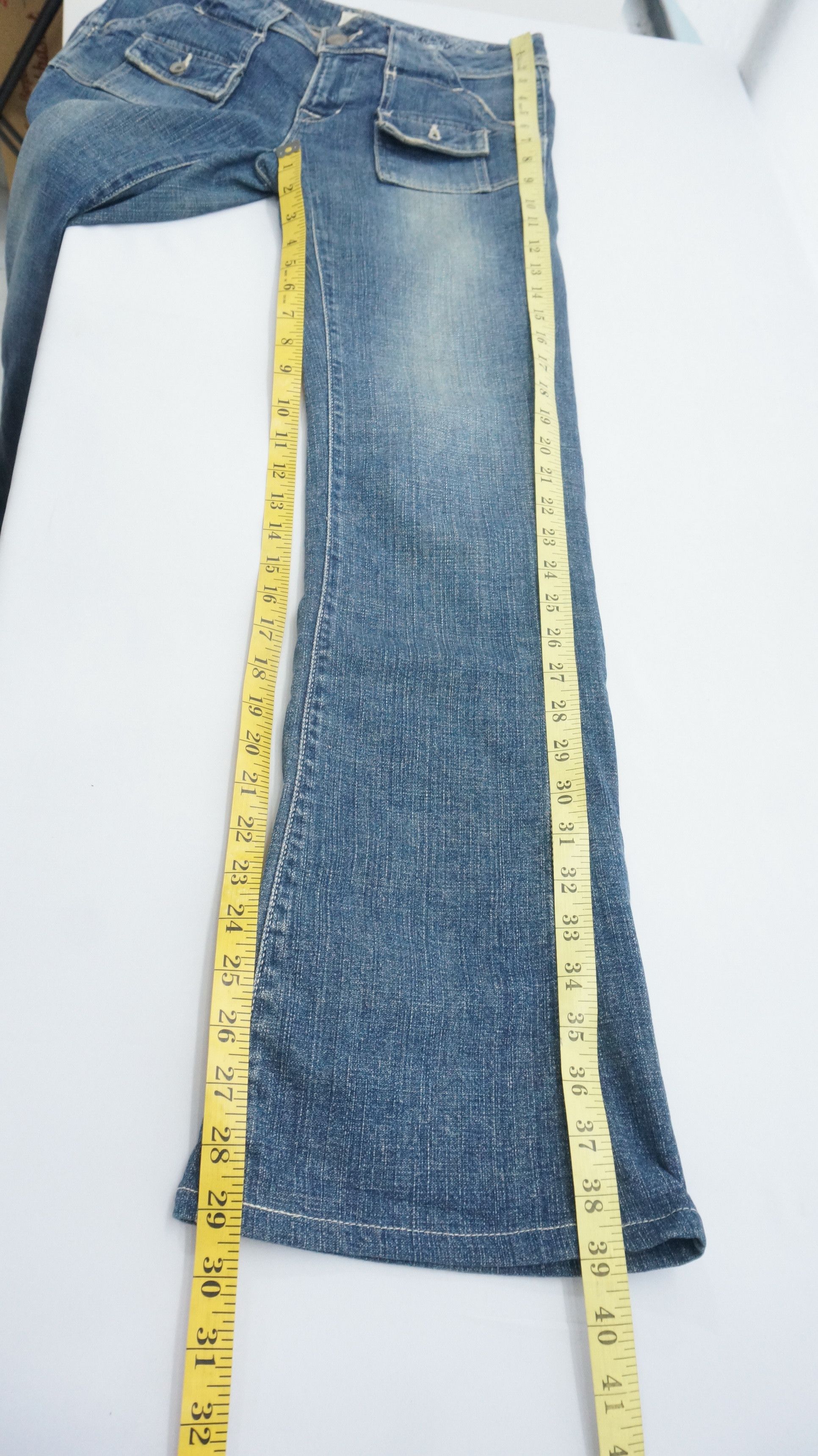Japanese Brand 🔥 Vintage BRAPPERS Women Flare Bush Jeans Size 29" - 11 Thumbnail