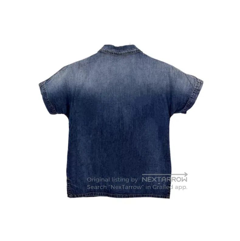 Dior Dior Washed blue embroidered bee denim cotton short-sleeve Size XS / US 0-2 / IT 36-38 - 2 Thumbnail